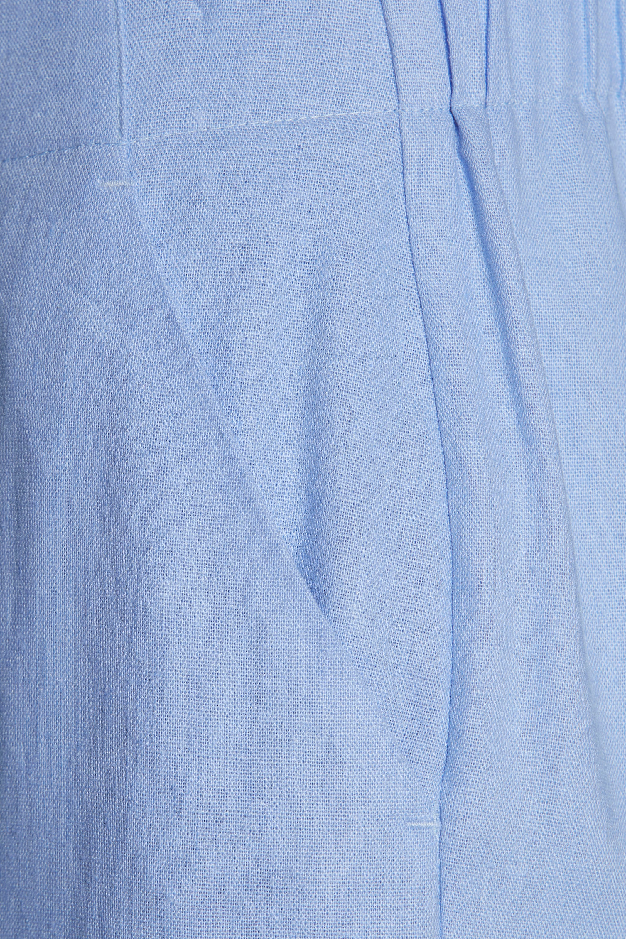 Buffalo Leinenhose, mit weiter Beinform und Taschen, luftige Stoffhose