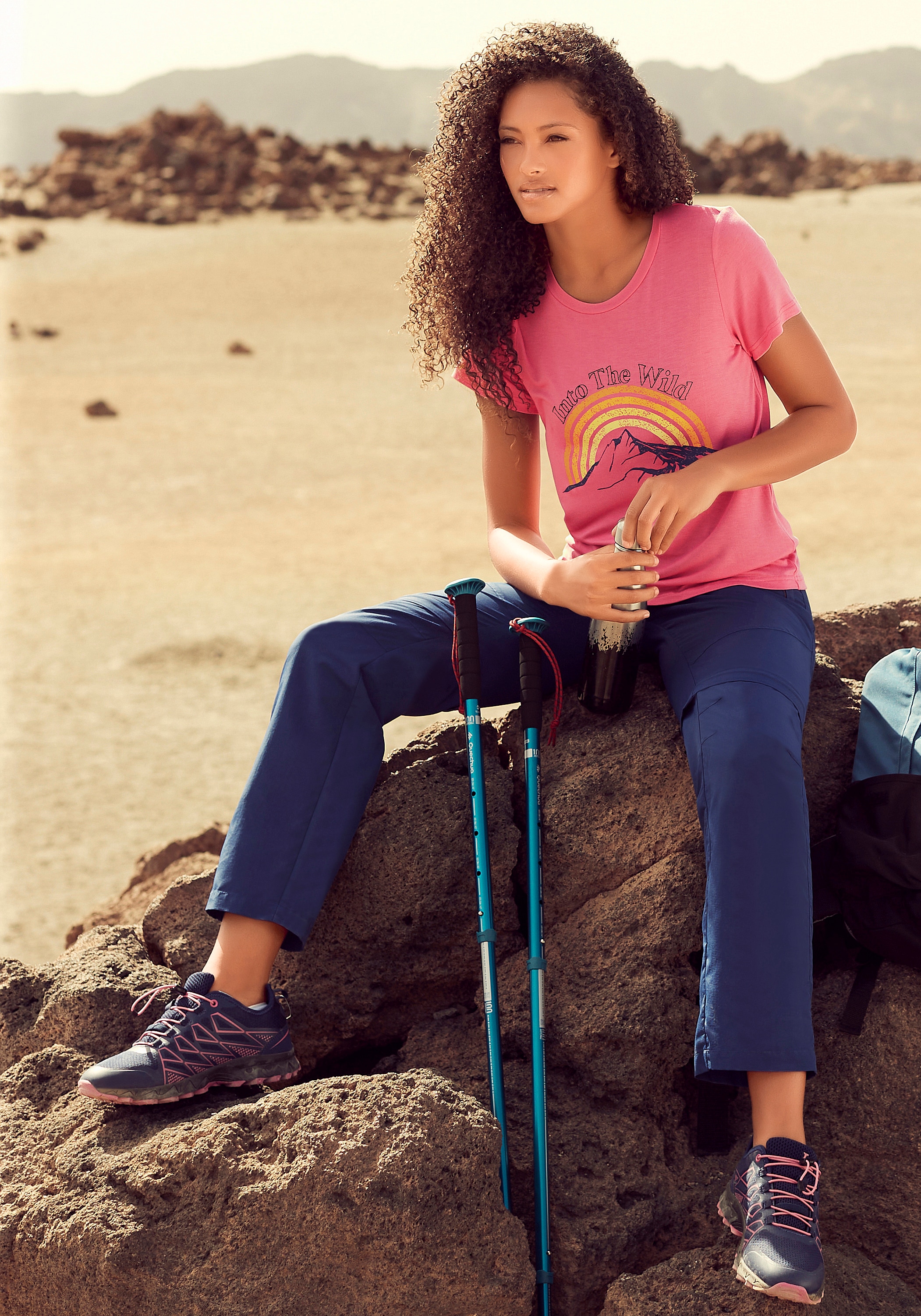 LASCANA ACTIVE Trekkinghose, 2-in 1-Hose mit abnehmbaren Hosenbeinen