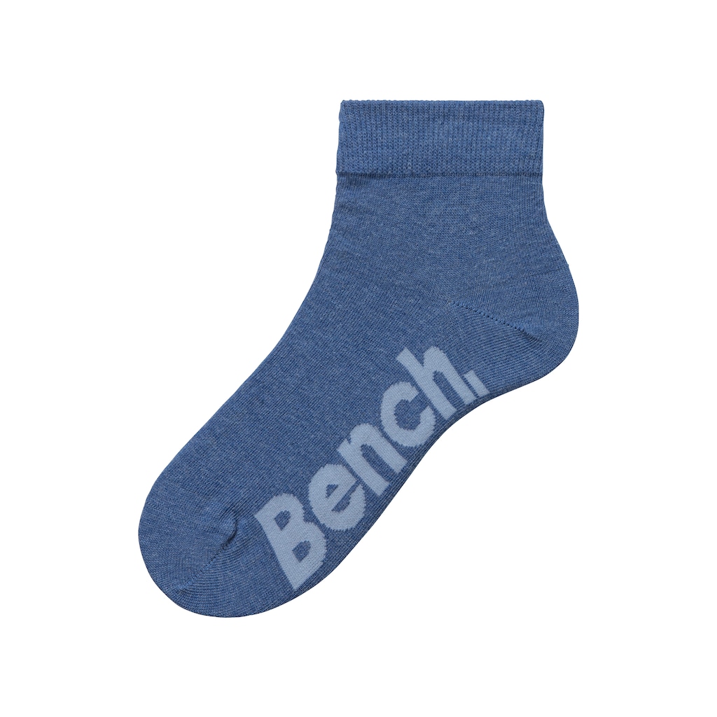 Bench. Kurzsocken, (Federtasche, 7 Paar), in ansprechendem Mäppchen mit Reissverschluss