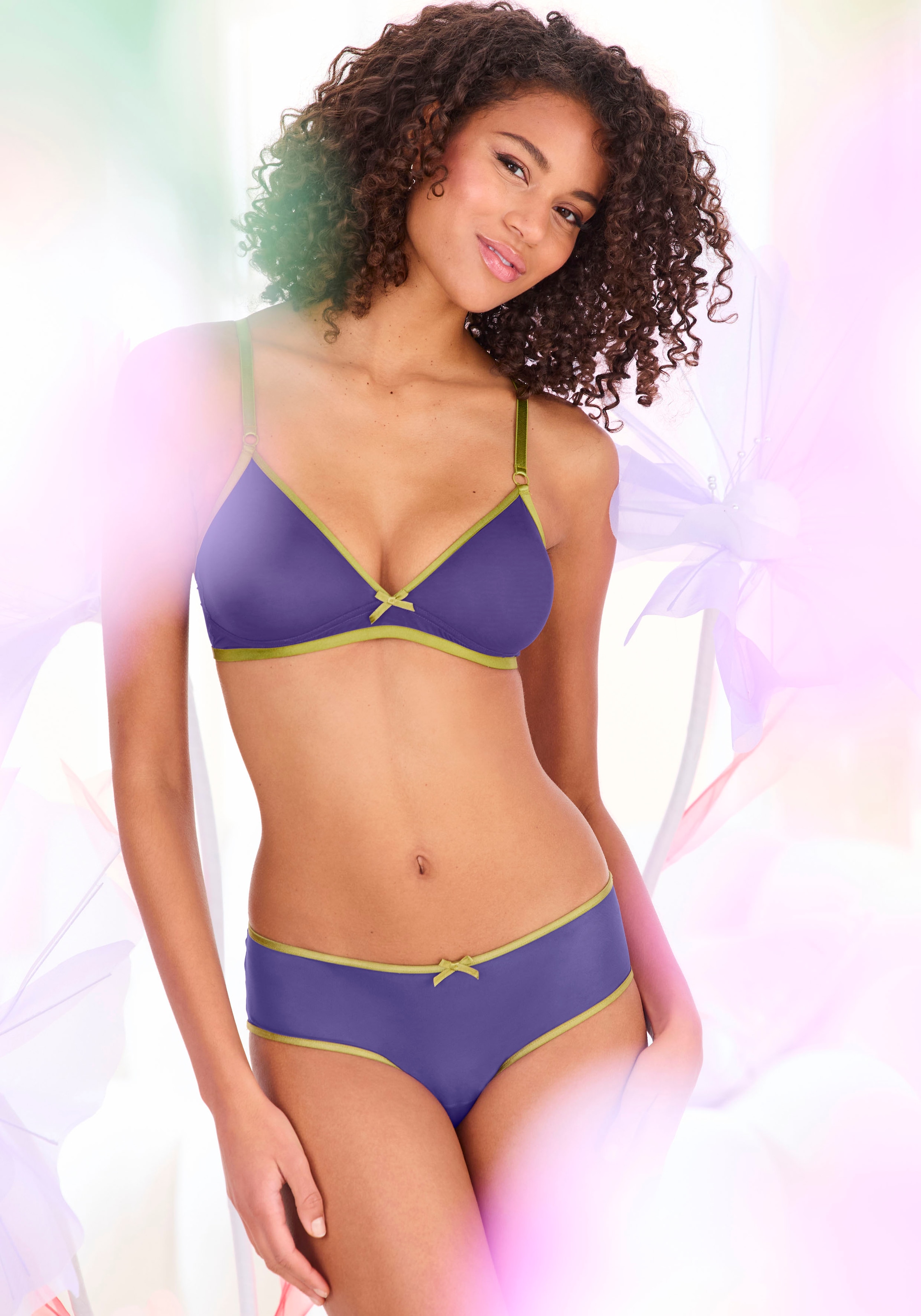 Vivance Bralette-BH, ohne Bügel aus dezent transparentem Soft-Mesh, sexy Dessous