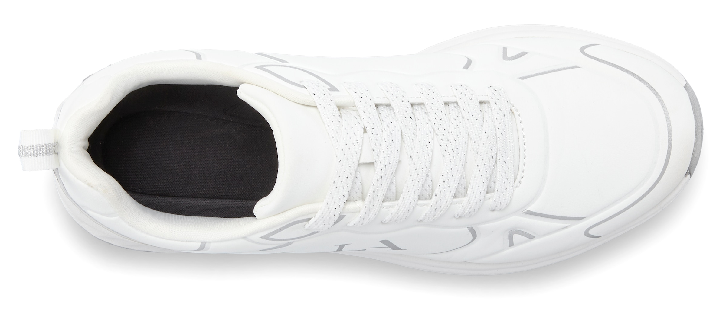 LASCANA Sneaker »Freizeitschuh, Schnürschuh«, mit Farbakzenten VEGAN