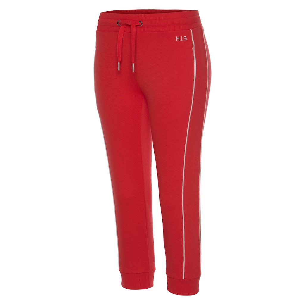 H.I.S Caprihose, mit seitlichen Piping, Loungeanzug