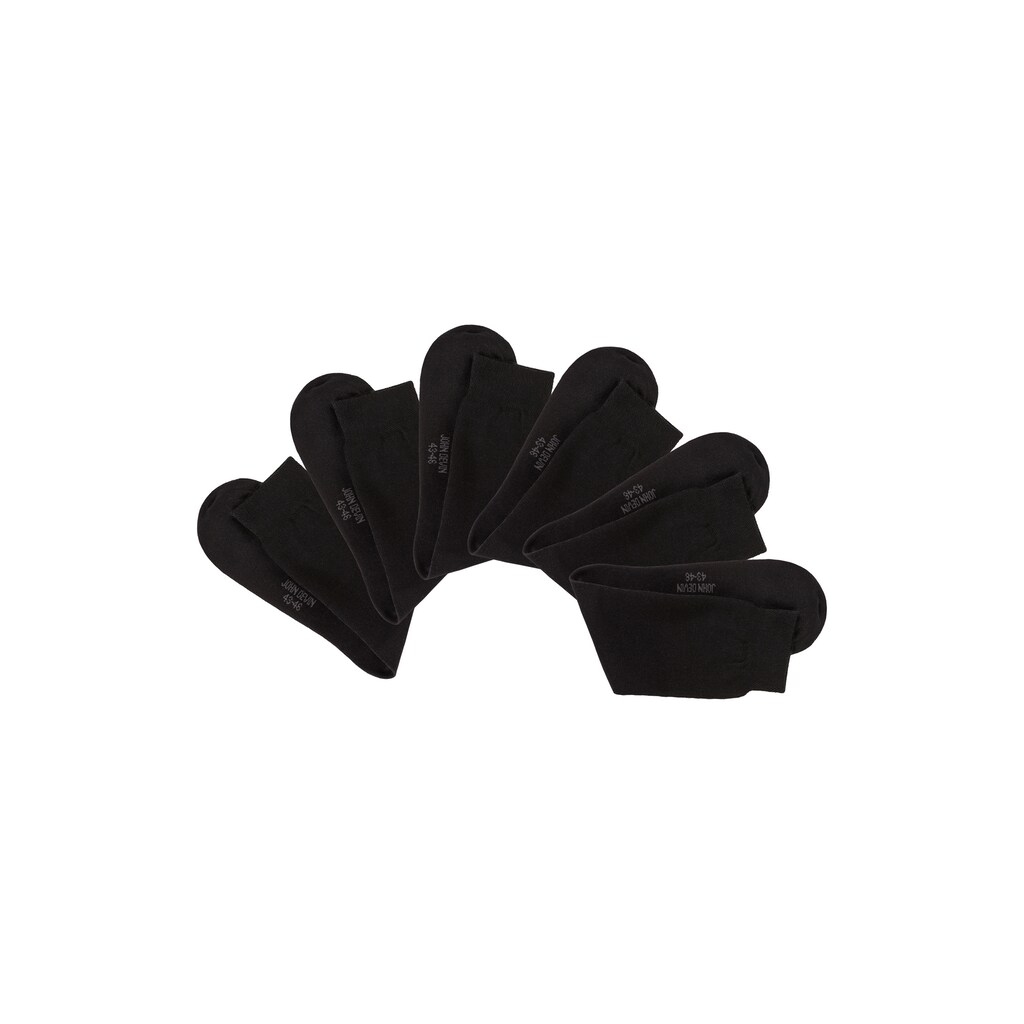 John Devin Businesssocken, (Packung, 6 Paar), lange Form, wertig in Box verpackt