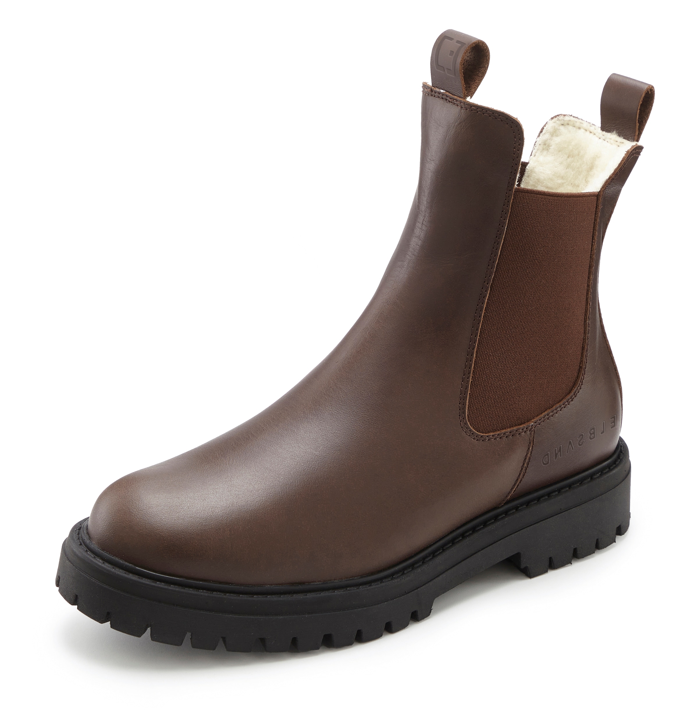 Elbsand Stiefelette »Chelseaboots, Stiefel, Boots, Winterstiefel, Schlupfstiefel«  aus Leder mit Warmfutter