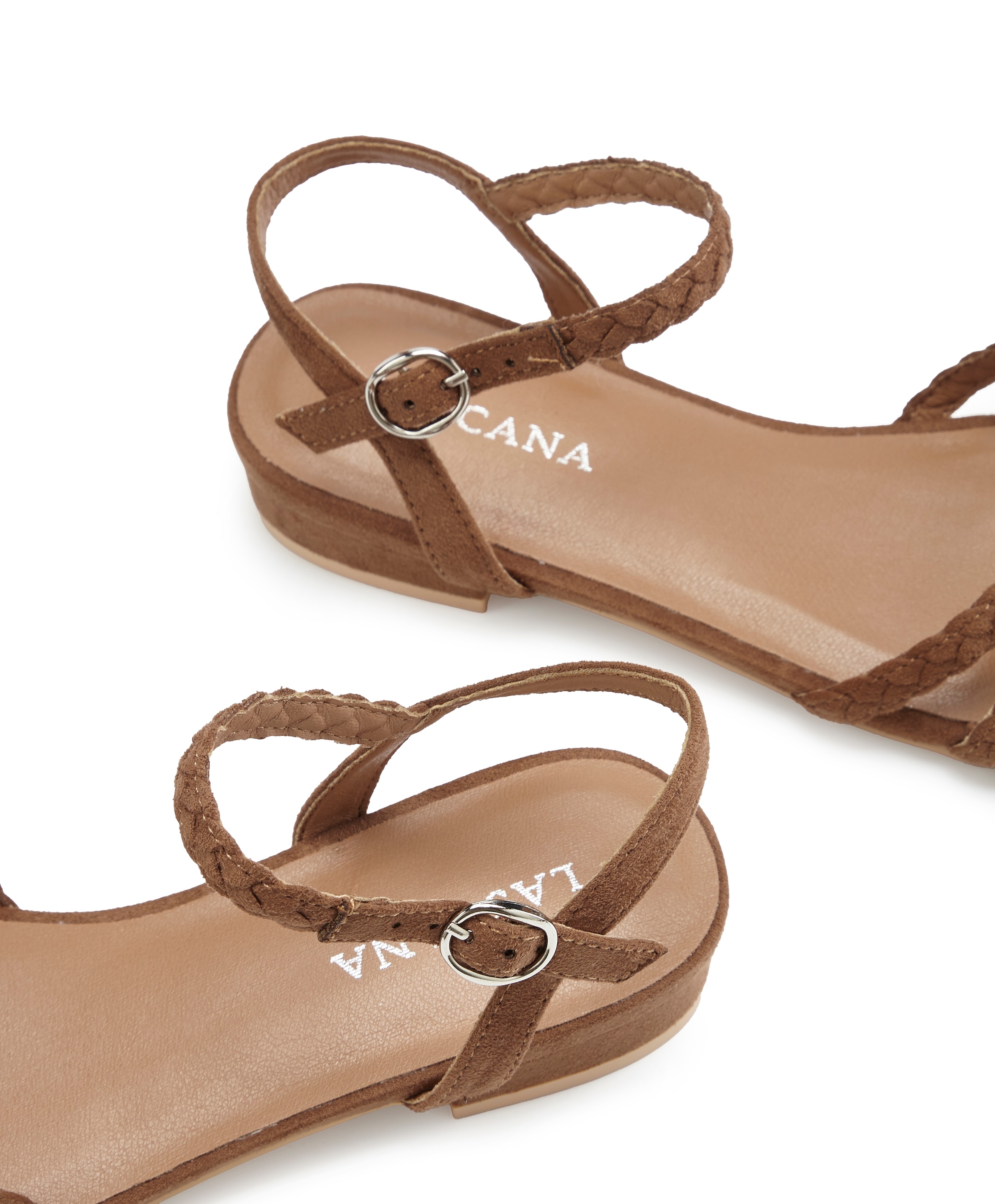 LASCANA Sandale »Sommerschuh«  Sandalette, Sommerschuh mit geflochtenen Riemchen VEGAN