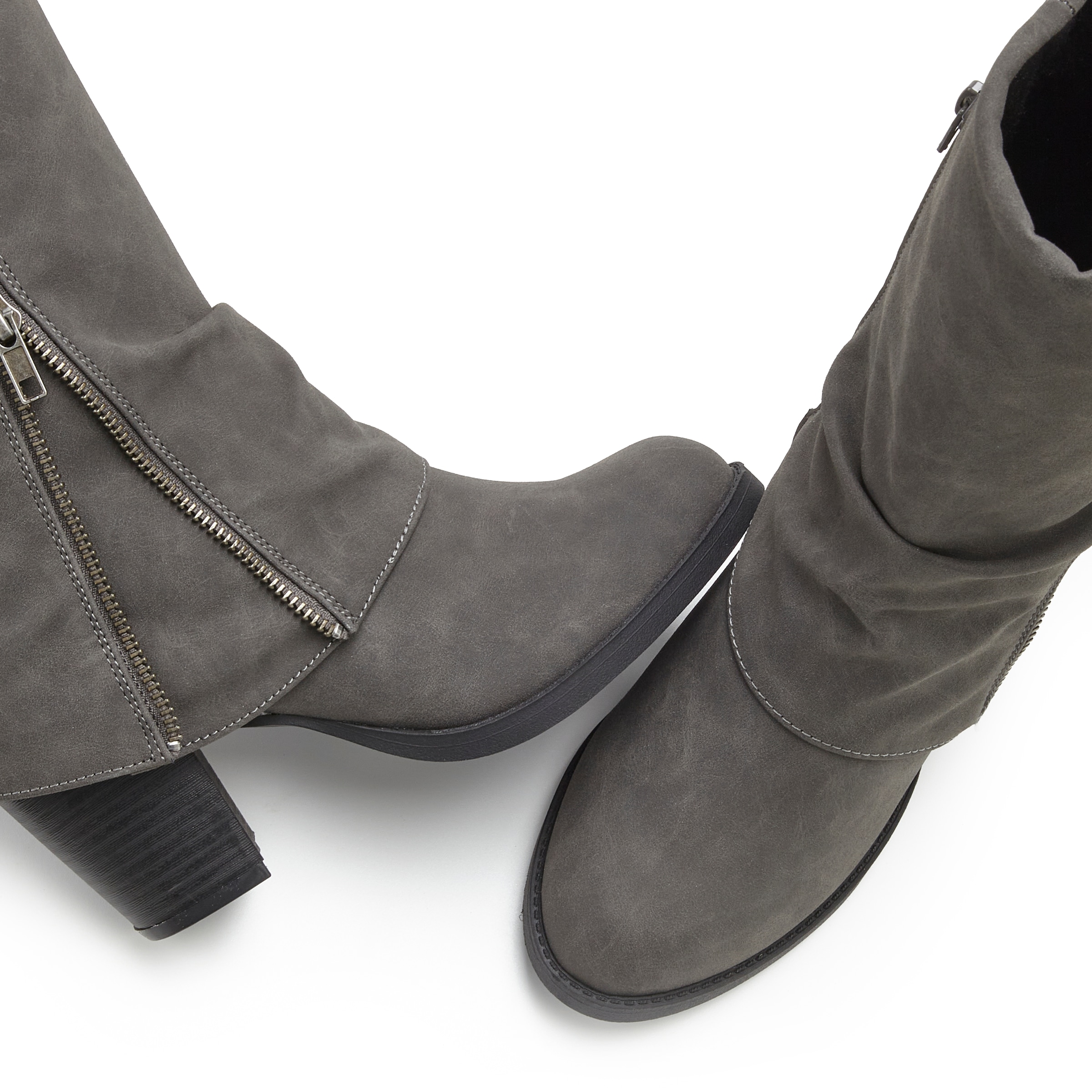 LASCANA Bottes »Stiefelette, Boots, Cowboy-Stiefel,«  NEU mit Blockabsatz und modischem Zierreissverschluss