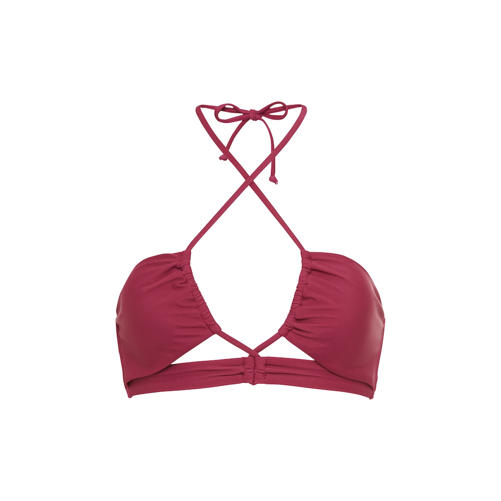 LSCN by LASCANA Bandeau-Bikini-Top »Gina«, mit modischen Raffungen