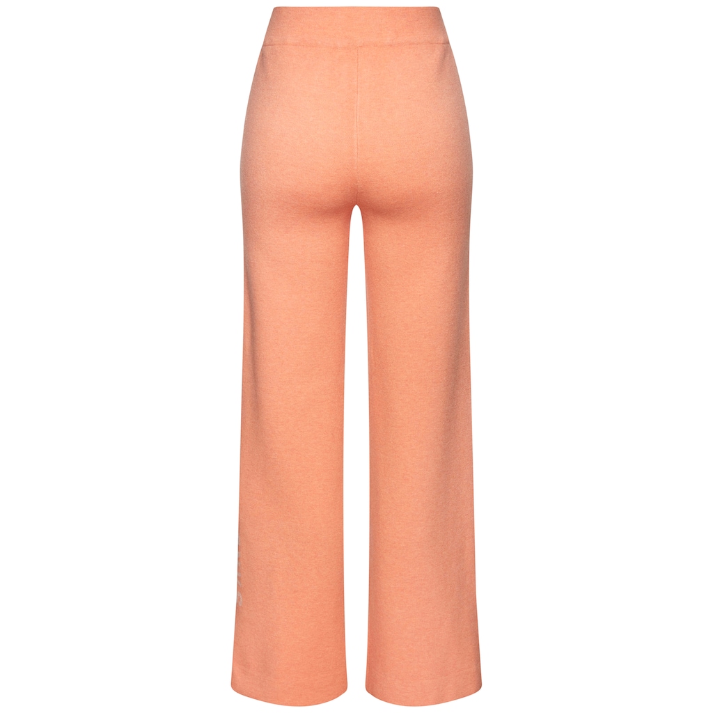 Elbsand Strickhose, mit weitem Bein und eingestricktem Logo, Loungewear