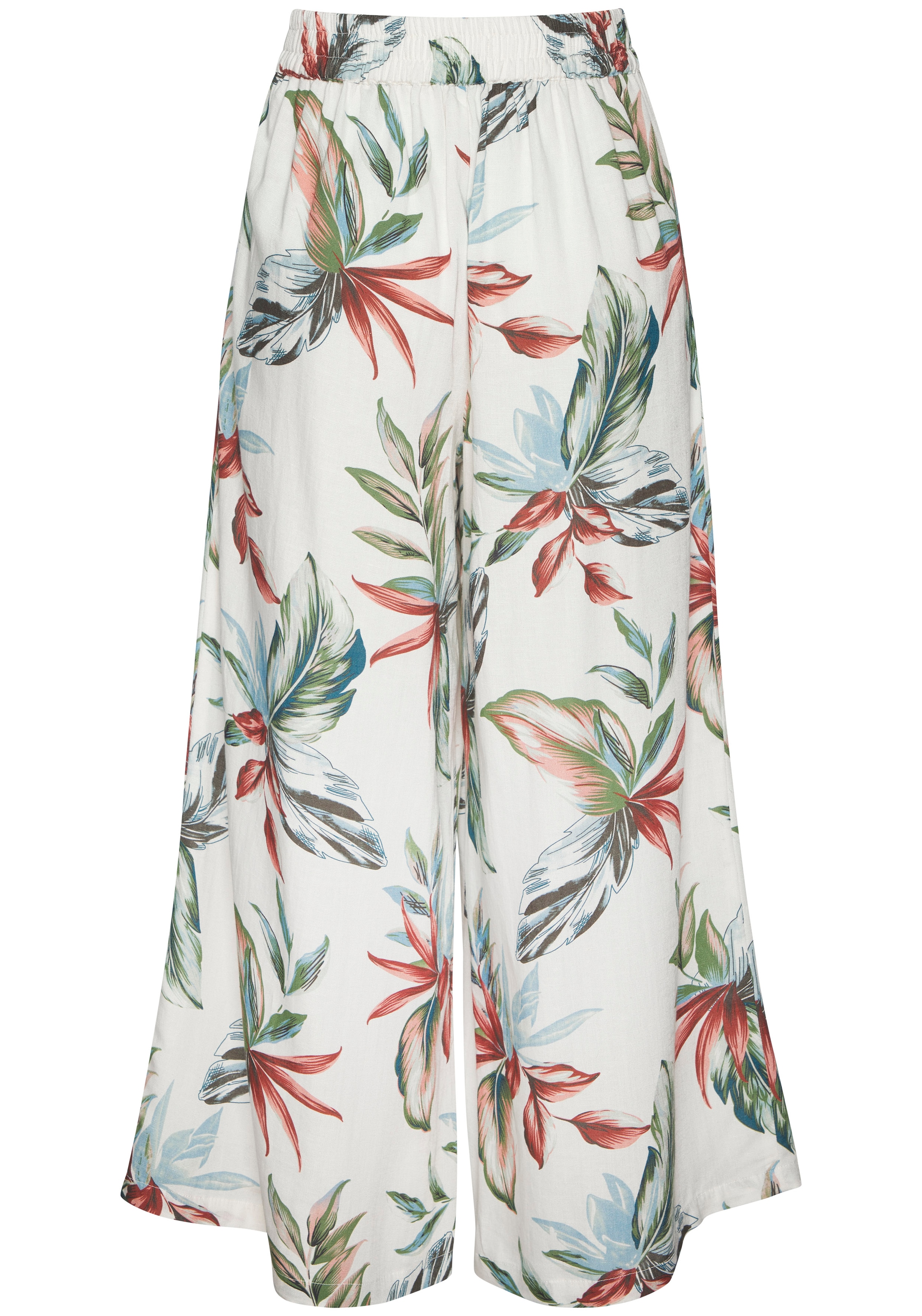 LASCANA Jupe-culotte  mit Leinen-Anteil, leichte Sommerhose in 7/8-Länge aus Leinenmix
