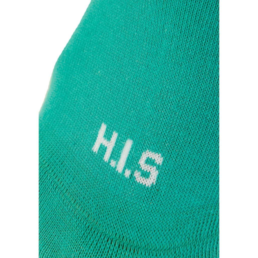 H.I.S Kurzsocken, (Packung, 3 Paar), zweimal uni, einmal meliert