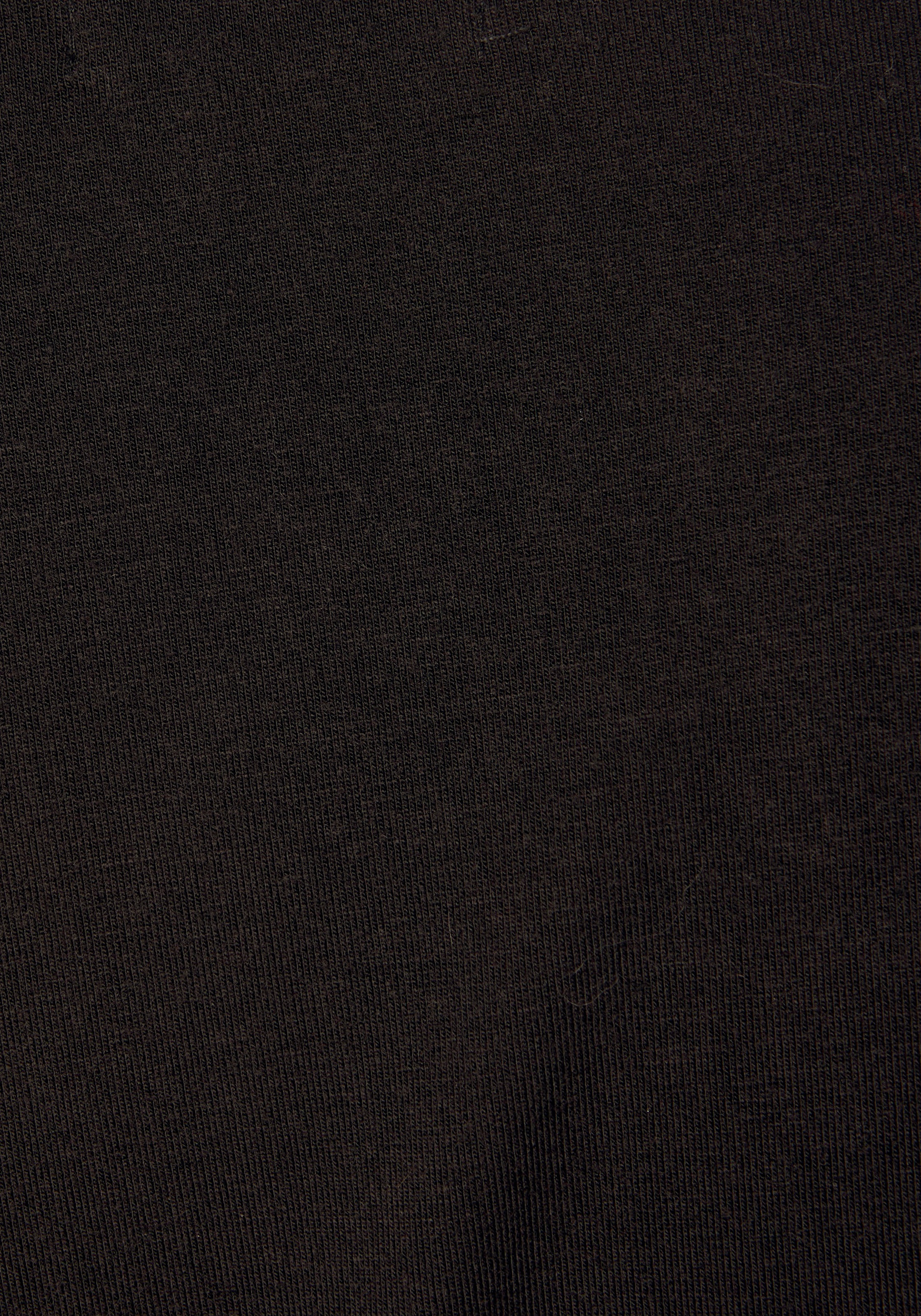 LASCANA Kurzarmshirt mit goldfarbenen Zierknöpfen