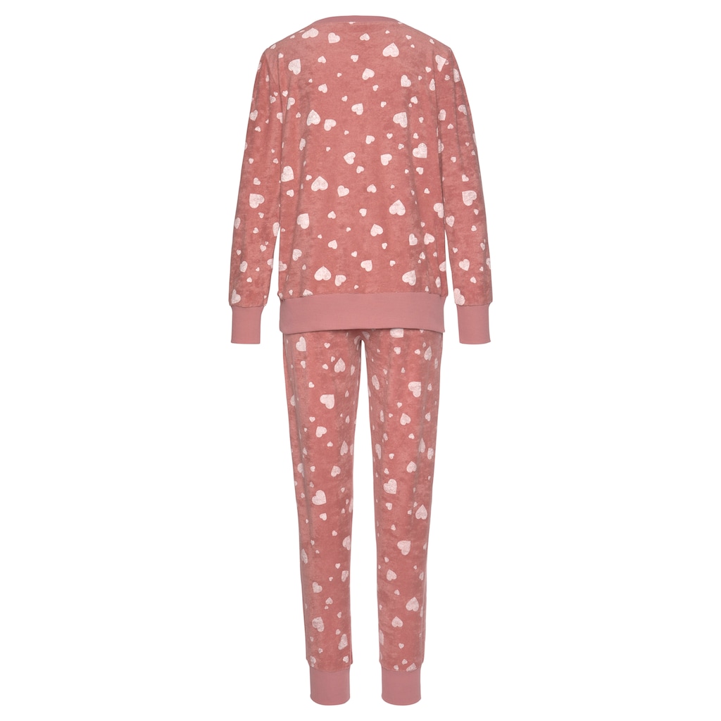 Vivance Dreams Pyjama, (2 tlg.), mit Alloverdruck