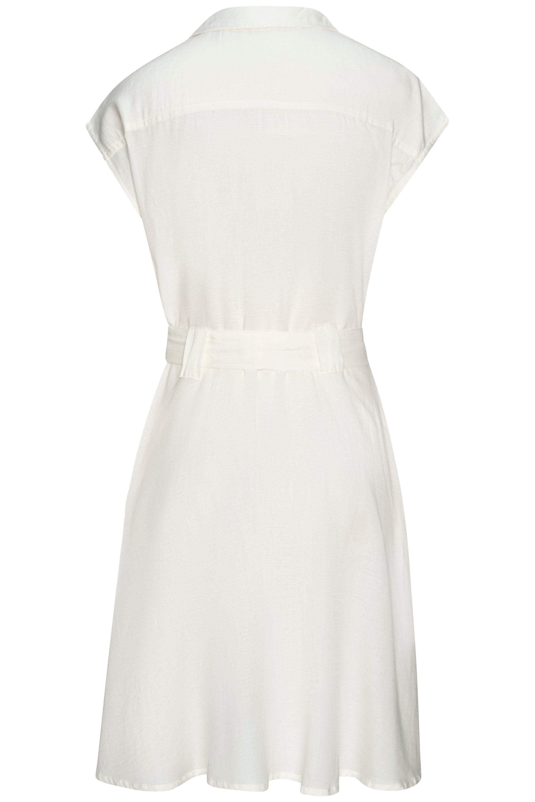 LASCANA Hemdblusenkleid, (mit Bindegürtel), aus Leinenmix