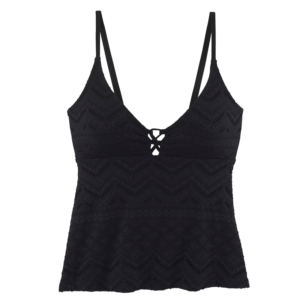 LASCANA Tankini-Top »Omara«, mit Lochstickerei