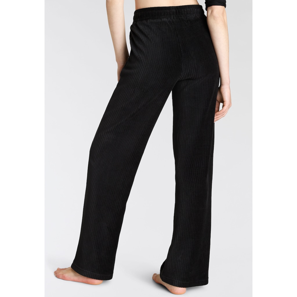 Vivance Homewearhose, mit breiter elastischen Cord Struktur, Loungewear