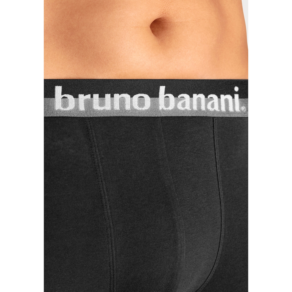 Bruno Banani Boxer »Boxershorts für Herren«, (Packung, 4 St.), mit erhabenem Logo-Druck auf dem Bund