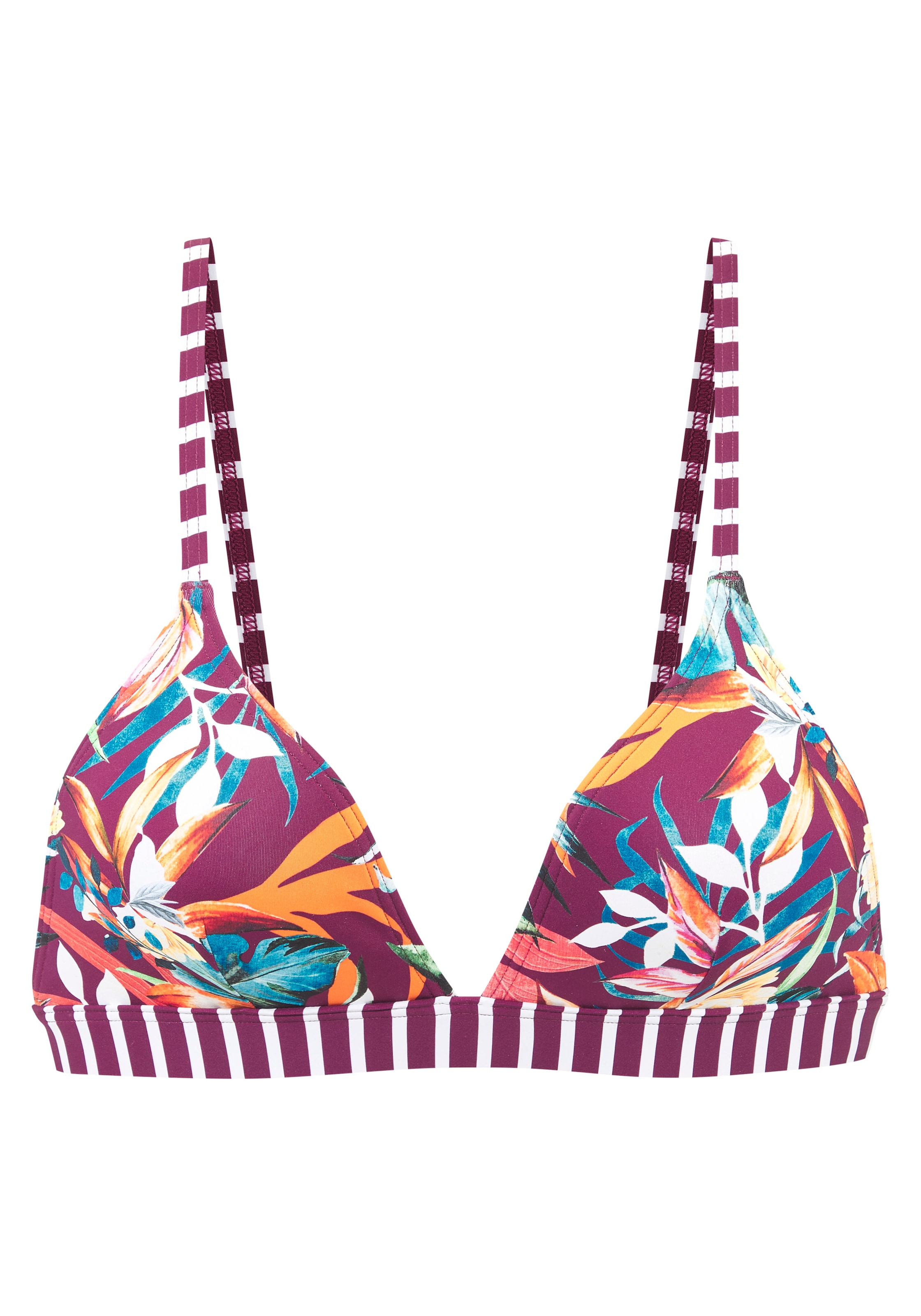 Venice Beach Top bikini triangle »Cadu« im floralen Design