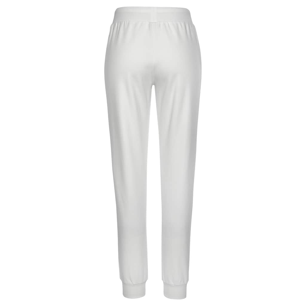 Bench. Loungewear Relaxhose, mit glänzender Logostickerei, Loungeanzug