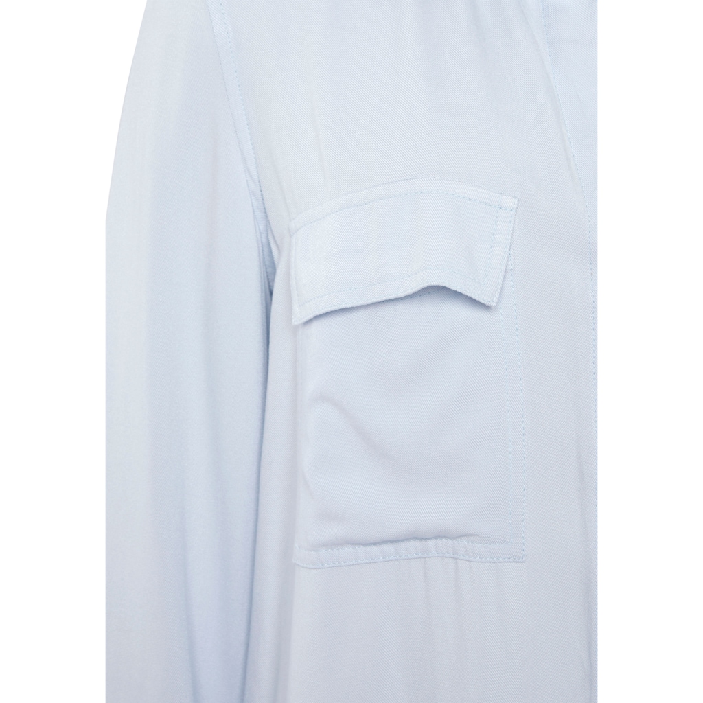 Vivance Hemdbluse, aus softer Lyocellqualität, luftige Damenbluse, casual-chic