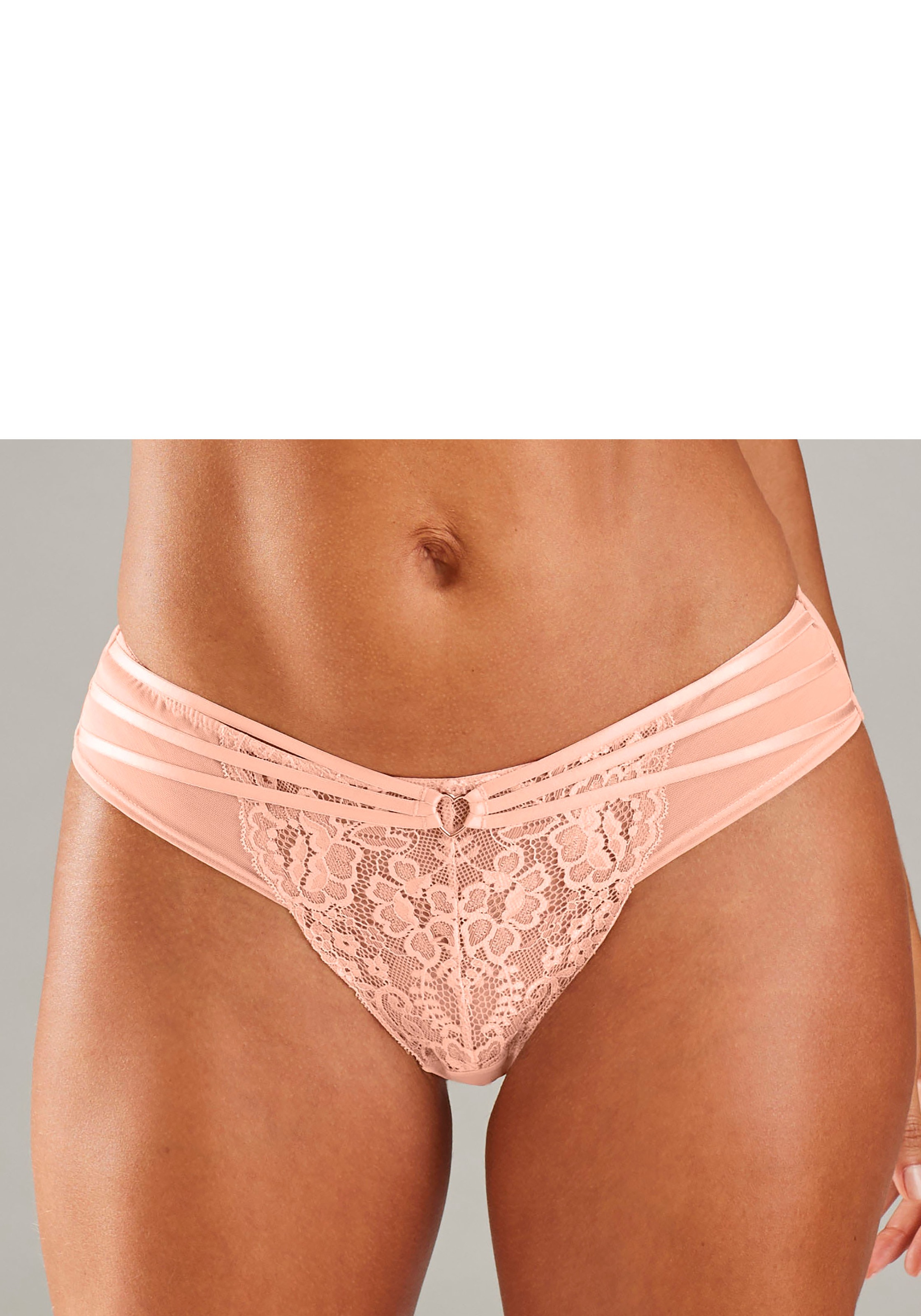 Vivance Stringpanty »Francesca« mit feinem Herzaccessoire
