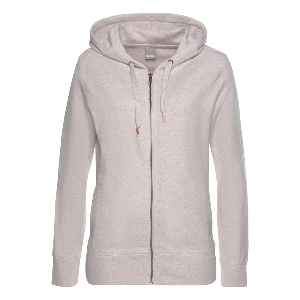 Bench. Loungewear Sweatjacke, mit Taschen und Zipper, Loungeanzug