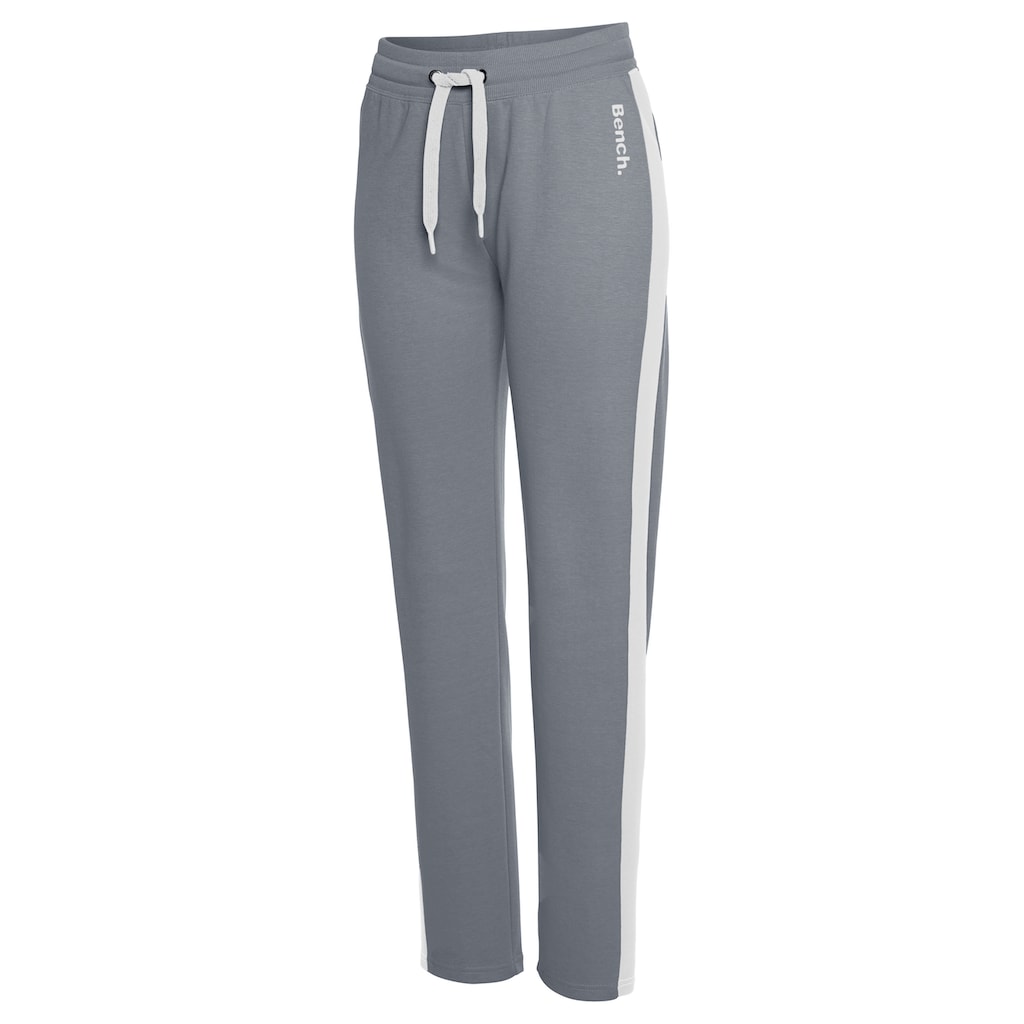 Bench. Loungewear Loungehose, mit Seitenstreifen und geradem Bein, Loungewear