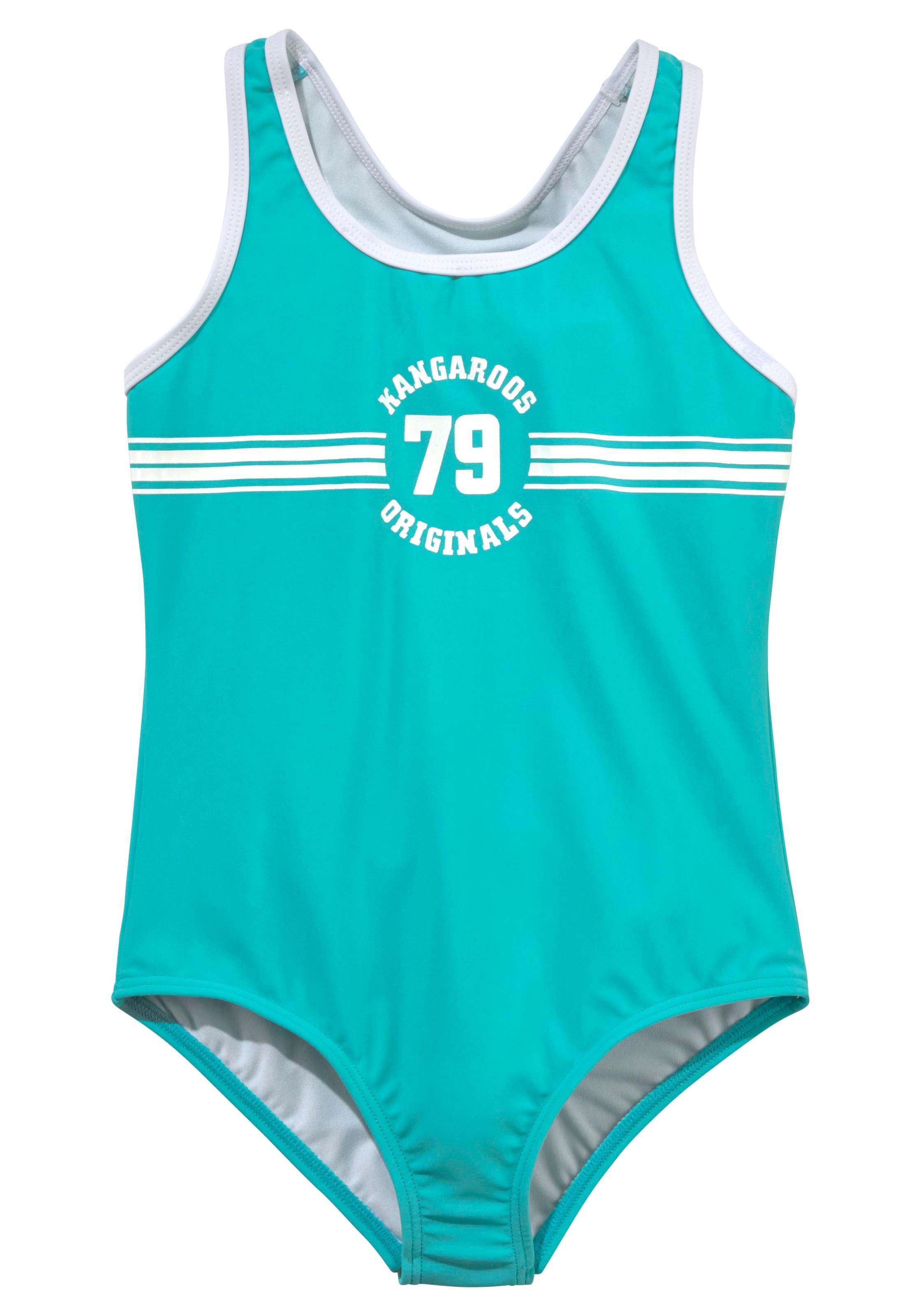 KangaROOS Badeanzug »Sporty« mit sportlichem Frontdruck
