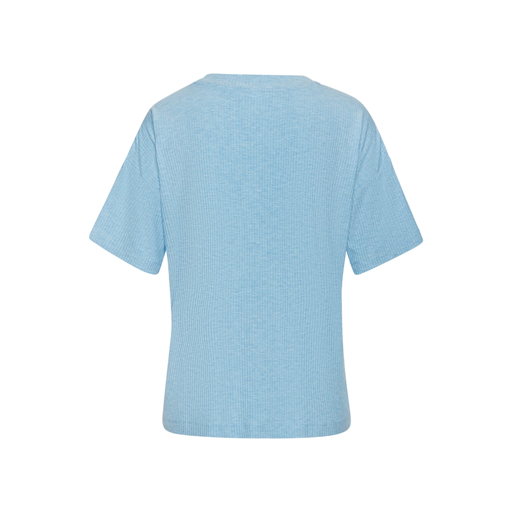 s.Oliver Pyjamaoberteil, in elastischer Rippware