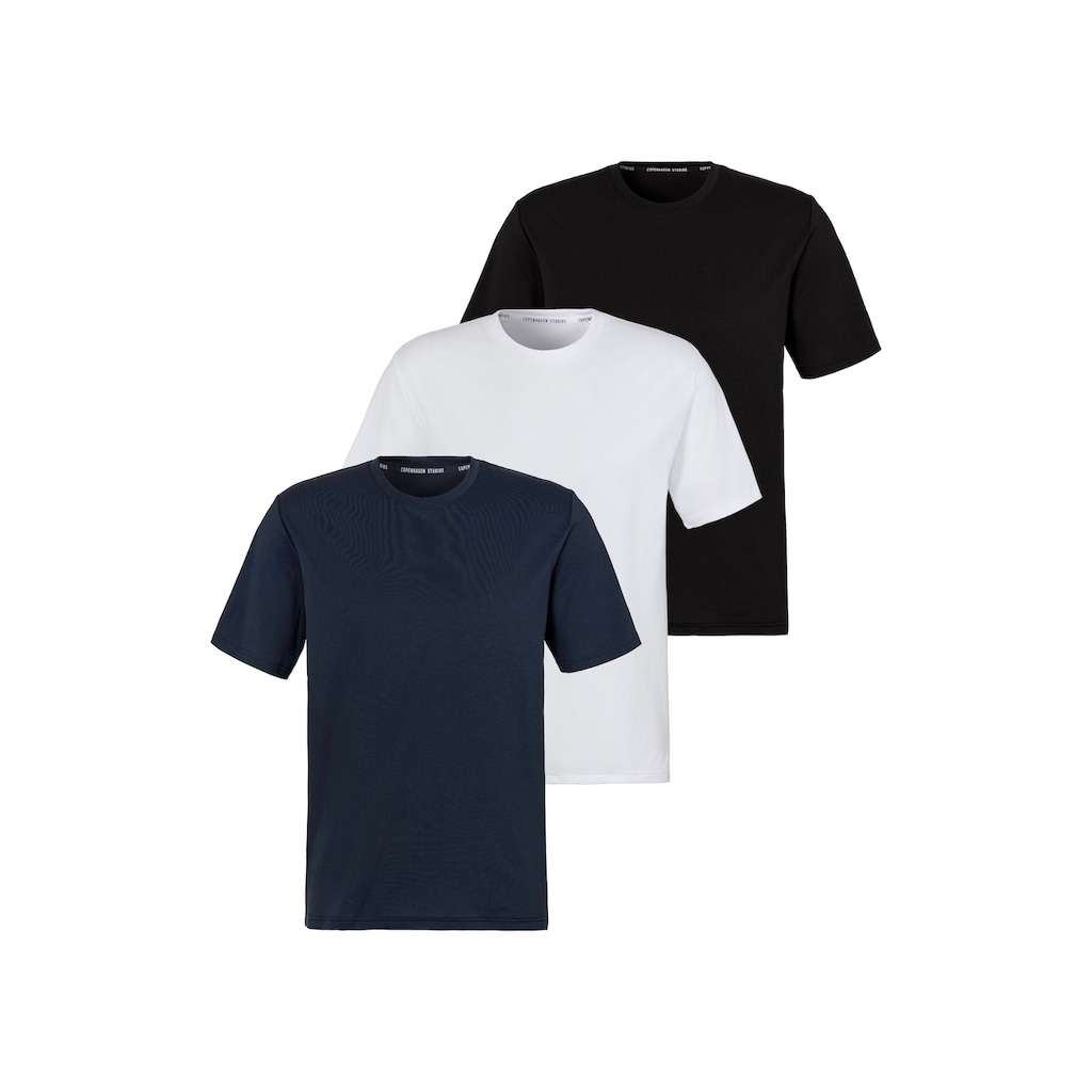 Copenhagen Studios T-Shirt, (Packung, 3 tlg.)