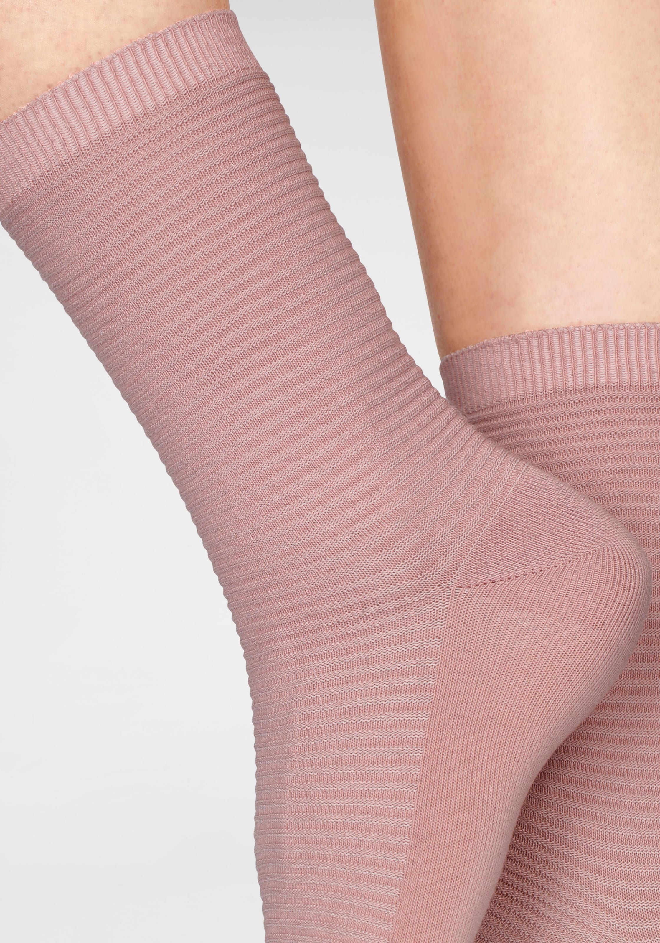 Bench. Basicsocken, (Packung, 6 Paar), in Rippstruktur