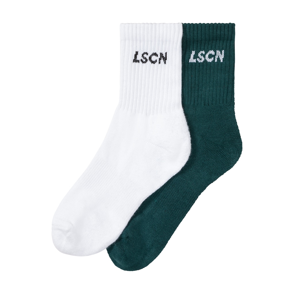 LSCN by LASCANA Tennissocken, (Packung, 2 Paar), mit Halbfussfrottee