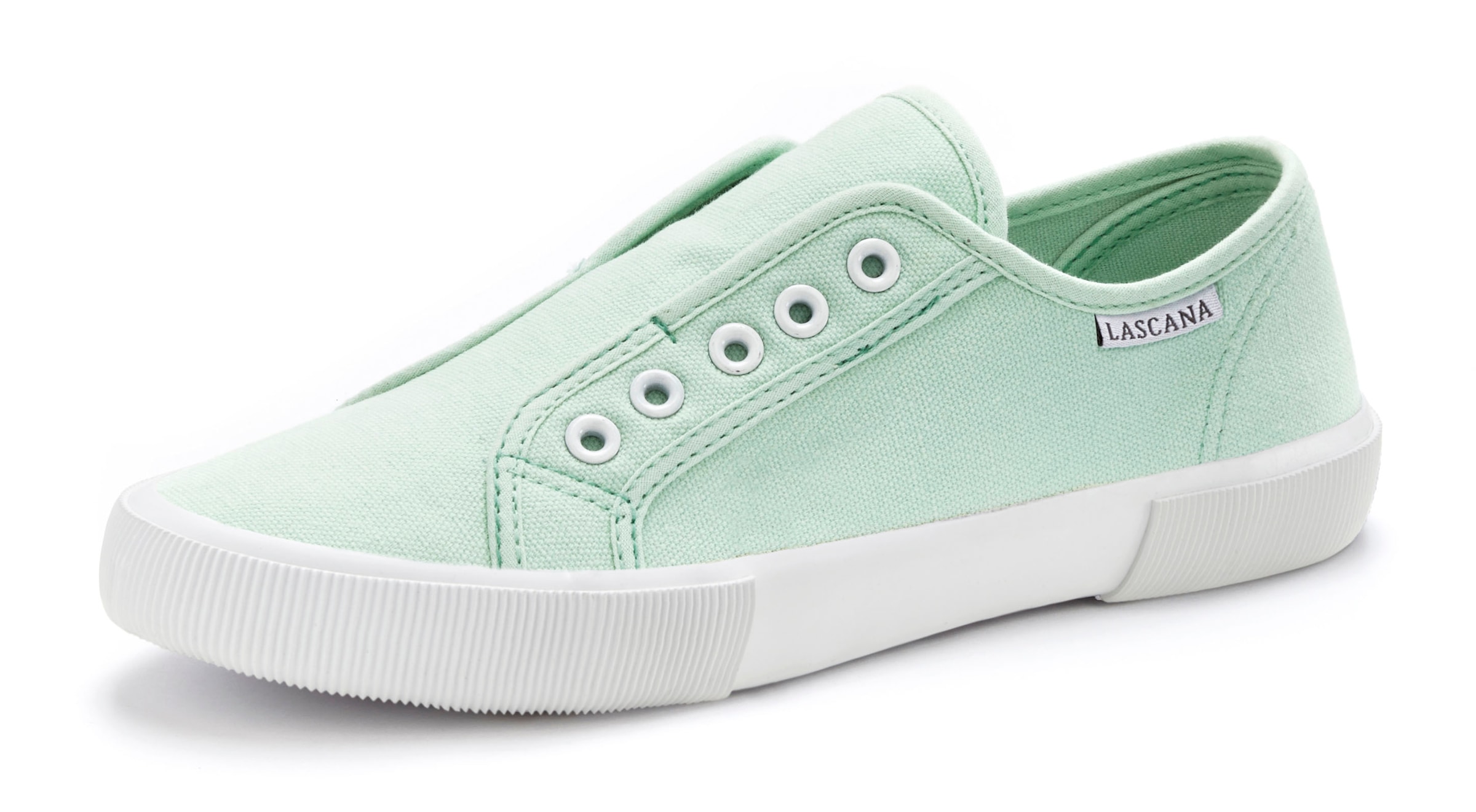 LASCANA Sneaker, Slipper, Halbschuh, Slip-On-Sneaker bequem zum Reinschlüpfen, Slip-Ons