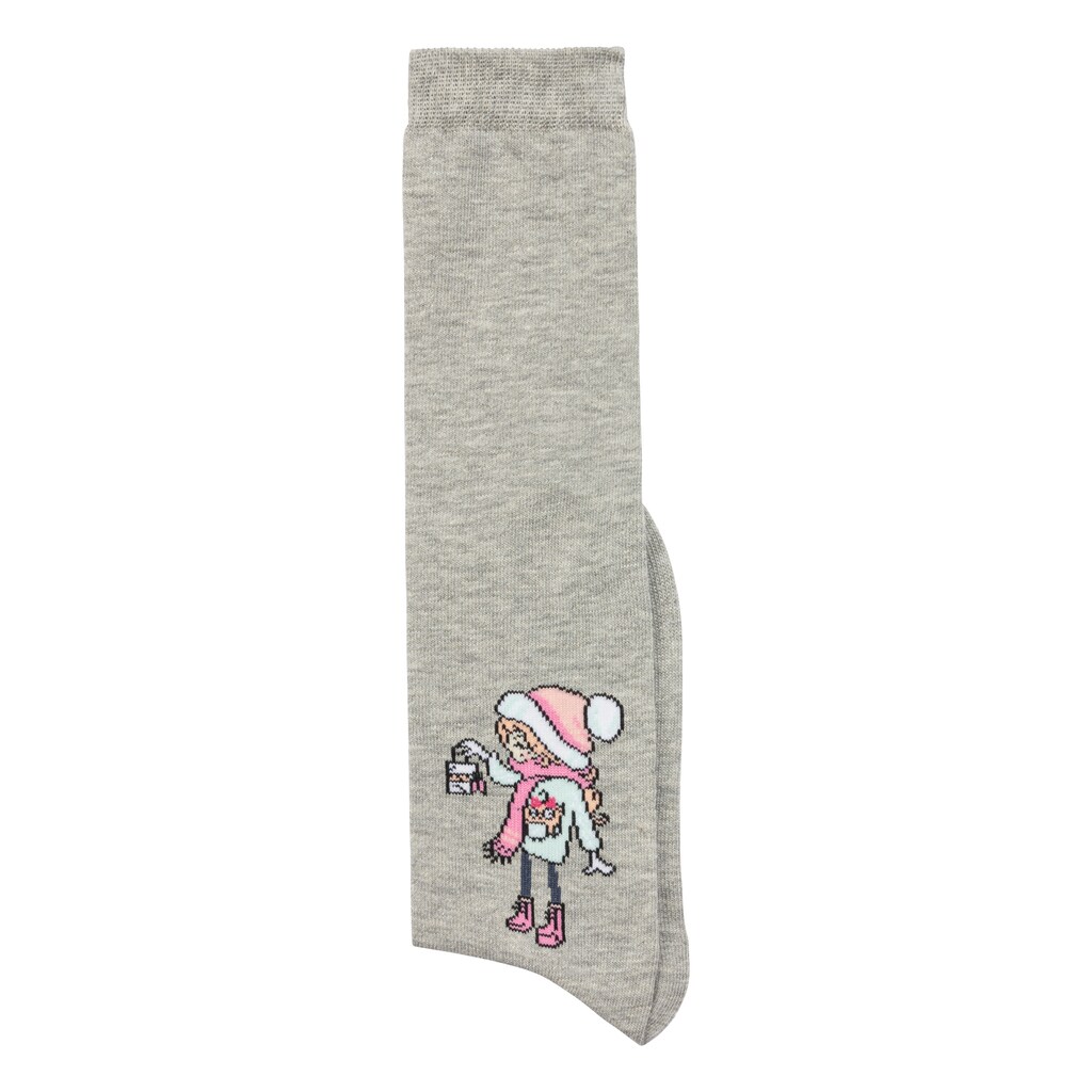 H.I.S Kniestrümpfe, (Packung, 5 Paar), mit eingestricktem Motiv