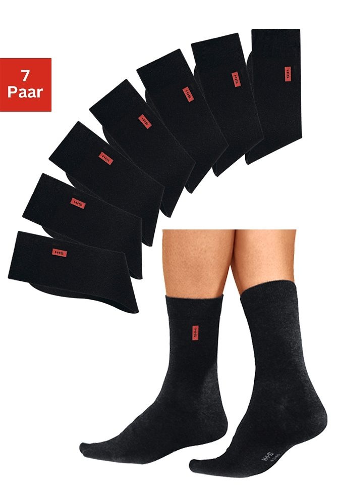 H.I.S Basicsocken Packung, 7 Stk. tlg. in angenehmer Baumwollqualität