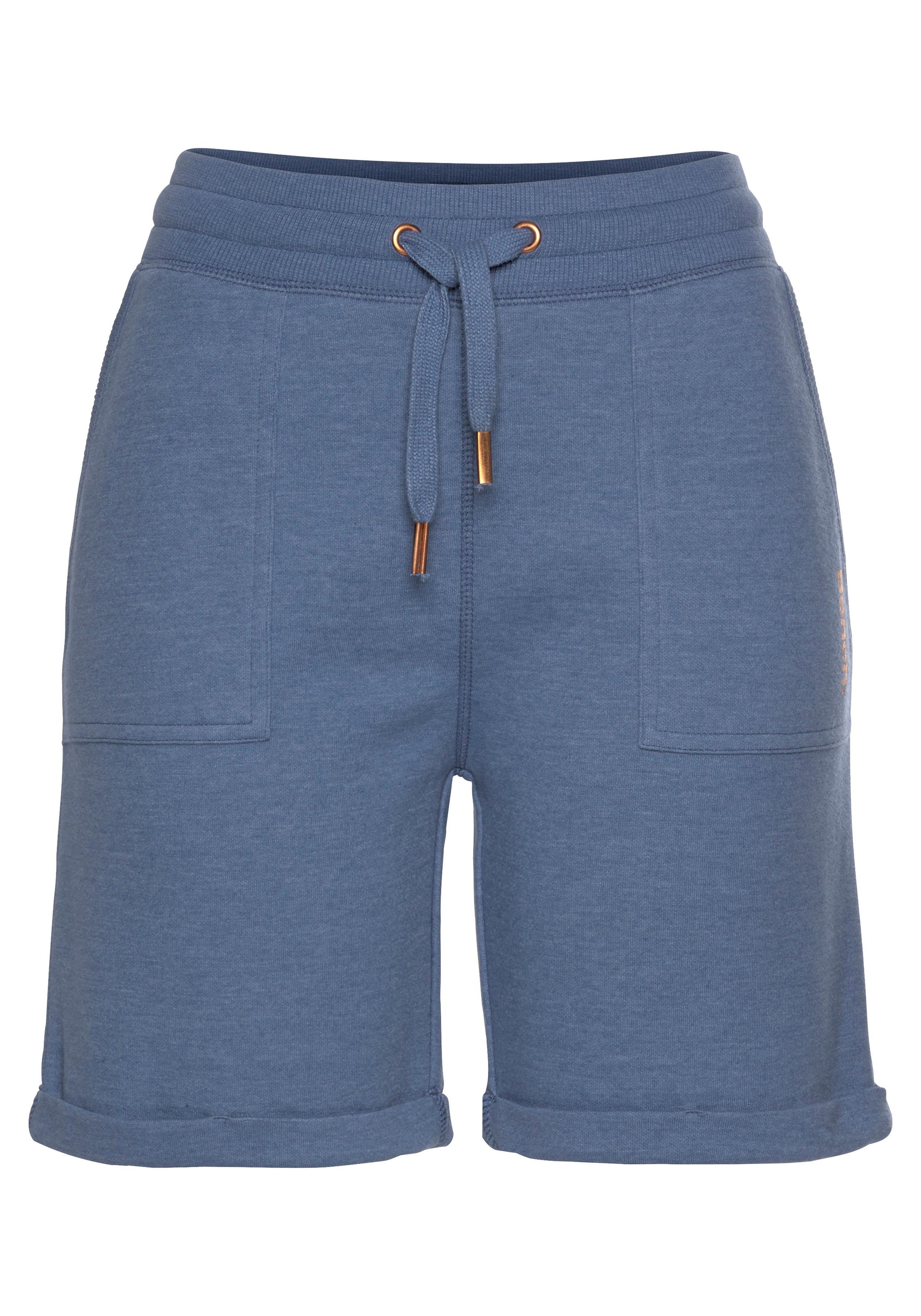 Bench. Loungewear Bermudas mit aufgeschlagenen Beinsäumen und seitlichen Taschen, Loungewear