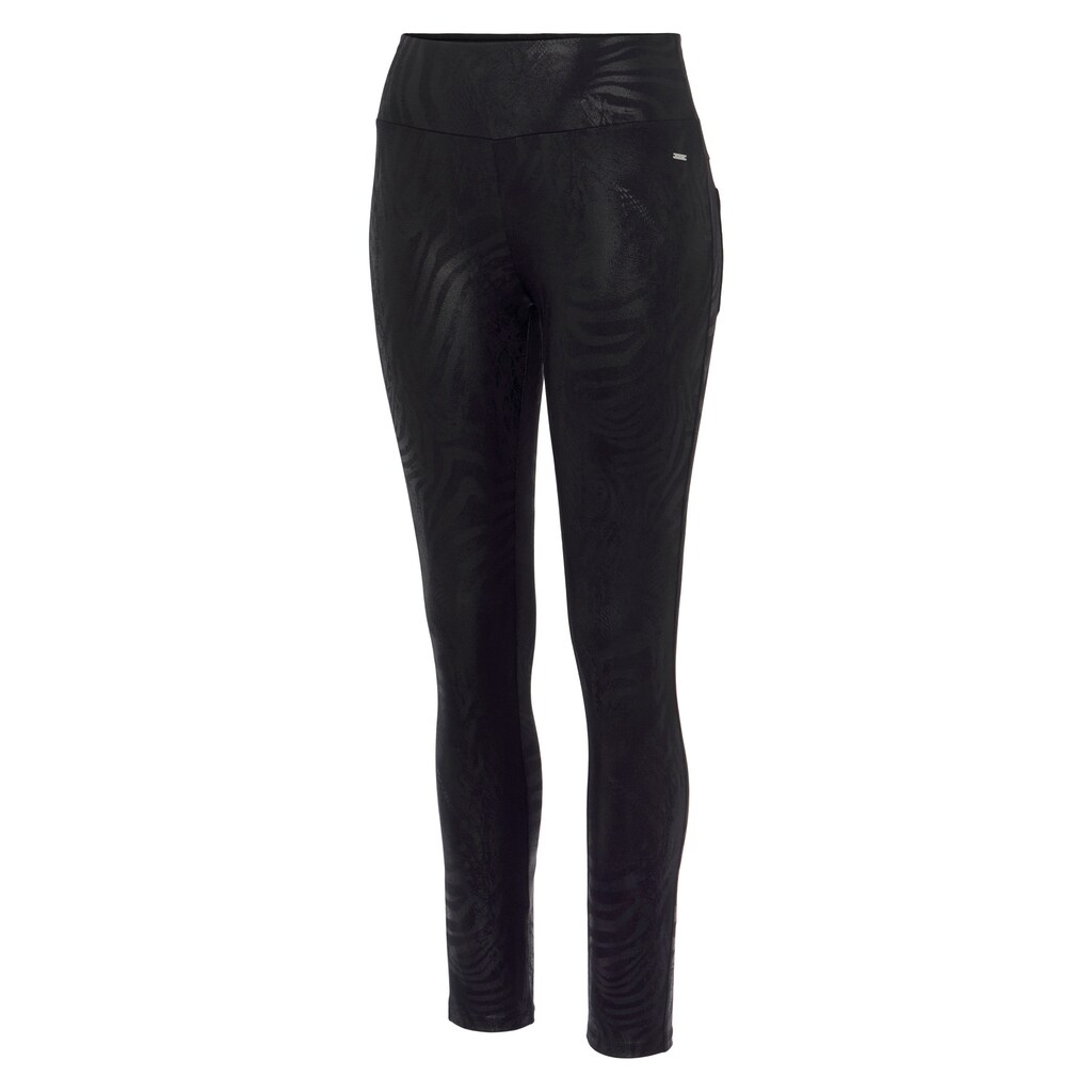 LASCANA Leggings, mit tonigem Druck