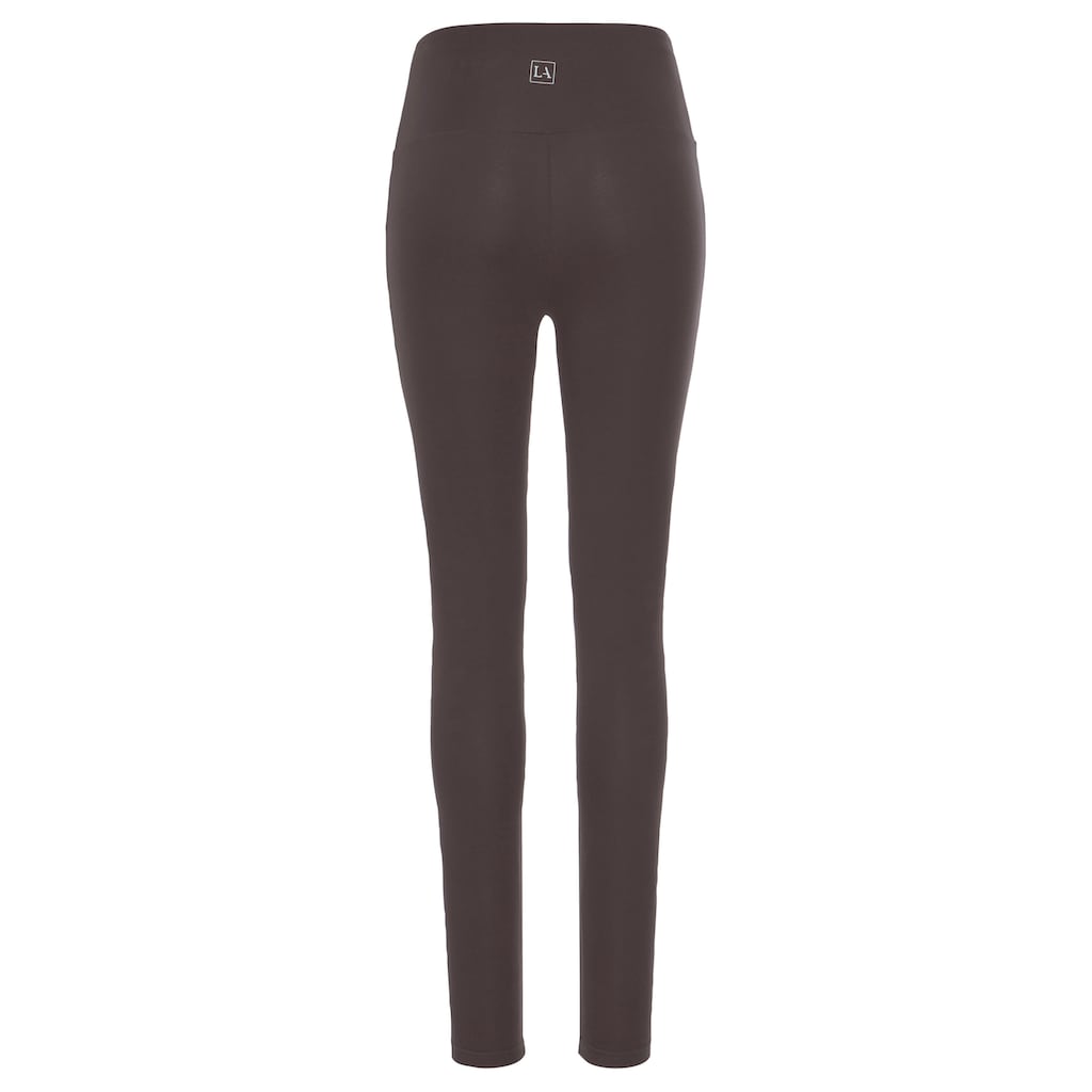 LASCANA Leggings, mit breitem Bündchen, Loungewear