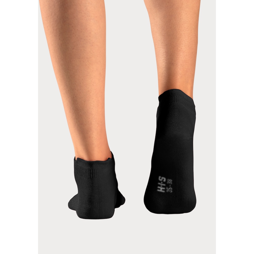 H.I.S Sneakersocken, (Packung, 8 Paar), mit verlängertem Bündchen hinten