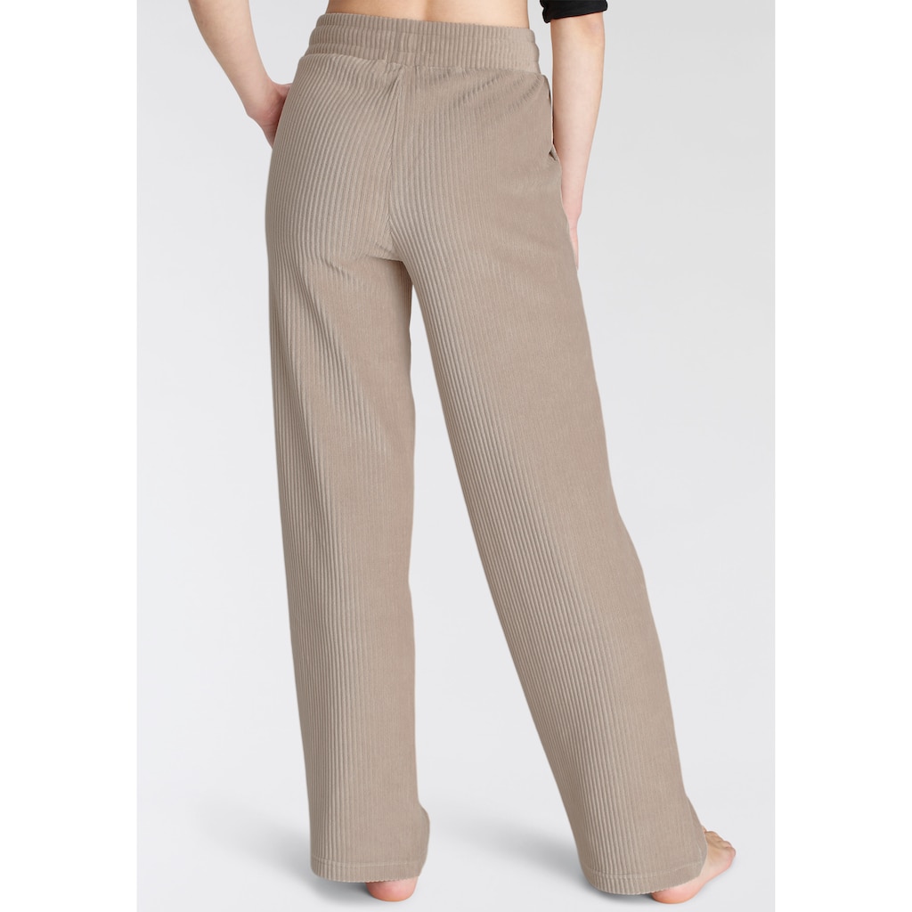 Vivance Homewearhose, mit breiter elastischen Cord Struktur, Loungewear