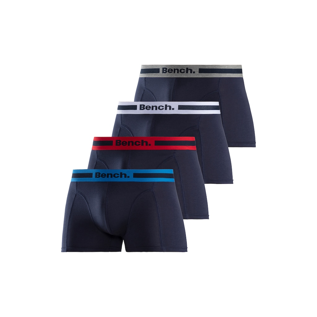 Bench. Boxer »Boxershorts für Herren«, (Packung, 4 St.), Unterhosen mit Overlock-Nähten vorn