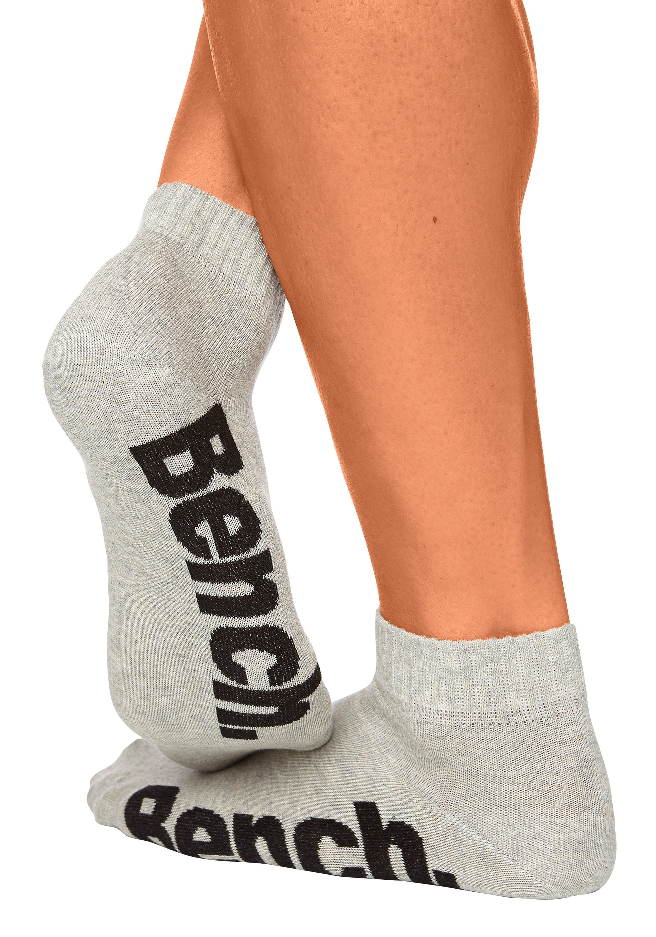Bench. Kurzsocken "Damen Herren Socken Kurzschaft mit Komfortbund" Packung, 3 Stk. tlg. mit bequemen Rippbündchen