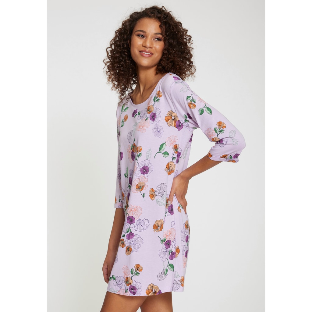 Vivance Dreams Nachthemd, mit Blumen-Druck