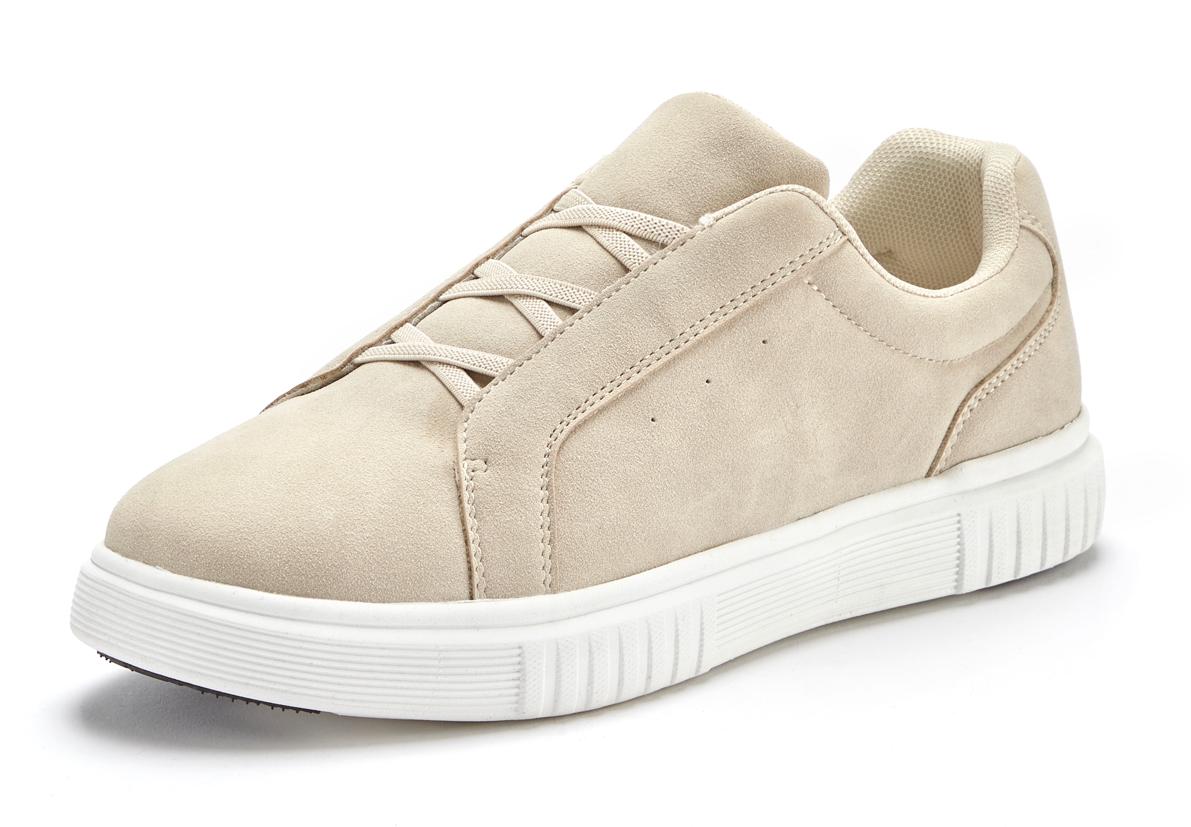 John Devin Sneaker »Freizeitschuh,«, mit elastischen Bändern für schnelles Reinschlüpfen, Unisex VEGAN
