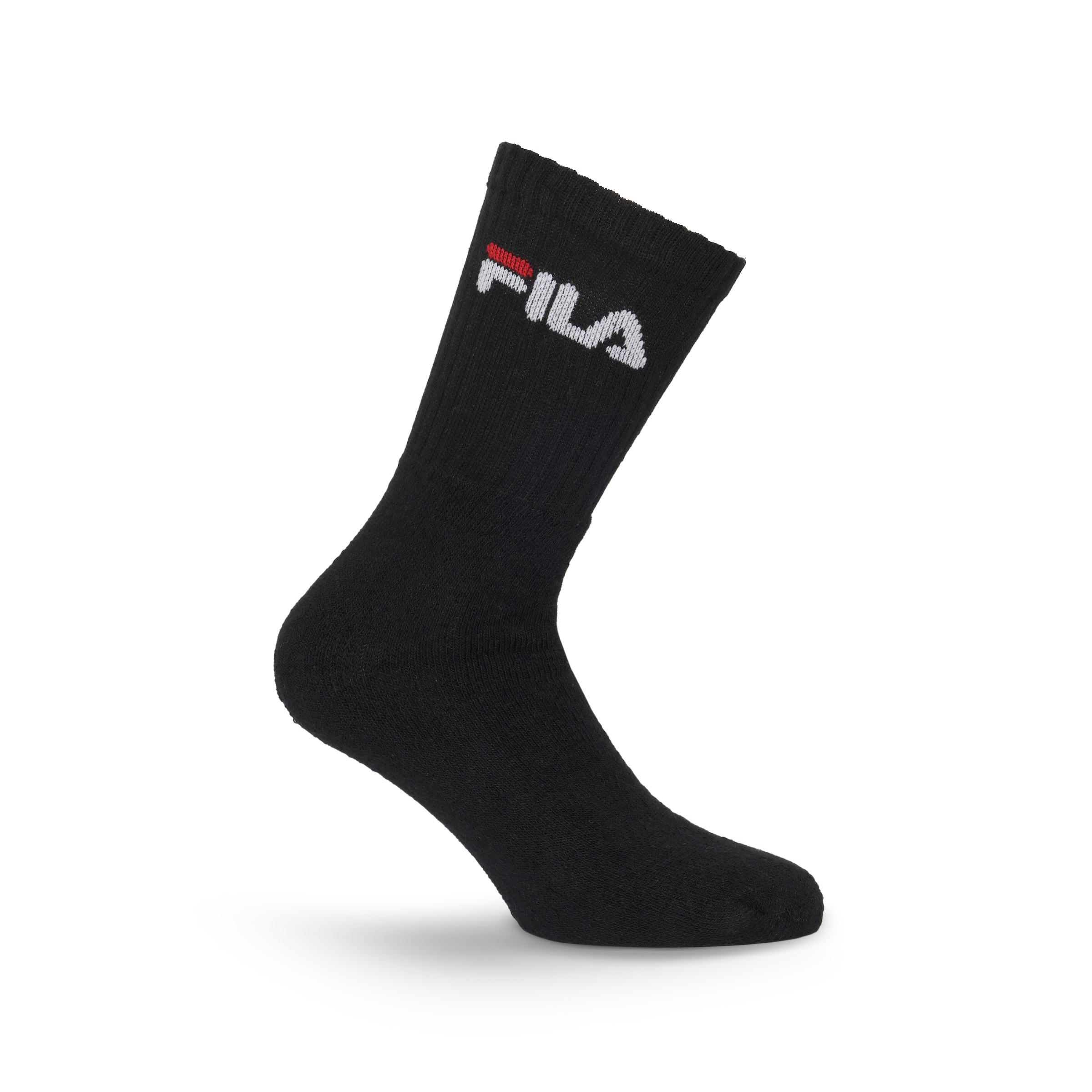 Fila Chaussettes de tennis »UNISEX CREW TENNIS FULL TERRY SOCKS« 3 cuis tlg. mit verstärkten Belastungszonen,
