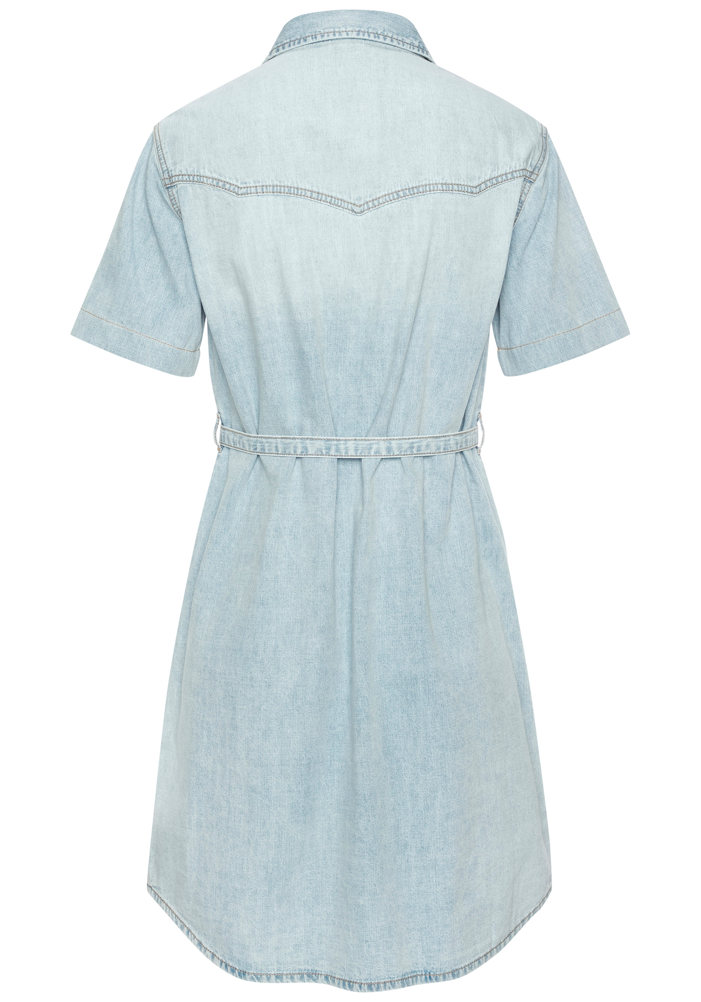 LASCANA Jeanskleid Ohne Taschen in softer Denimqualität, modischer Western-Look