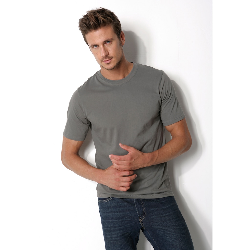 H.I.S T-Shirt, (Packung, 3 tlg.), aus Baumwolle perfekt als Unterziehshirt