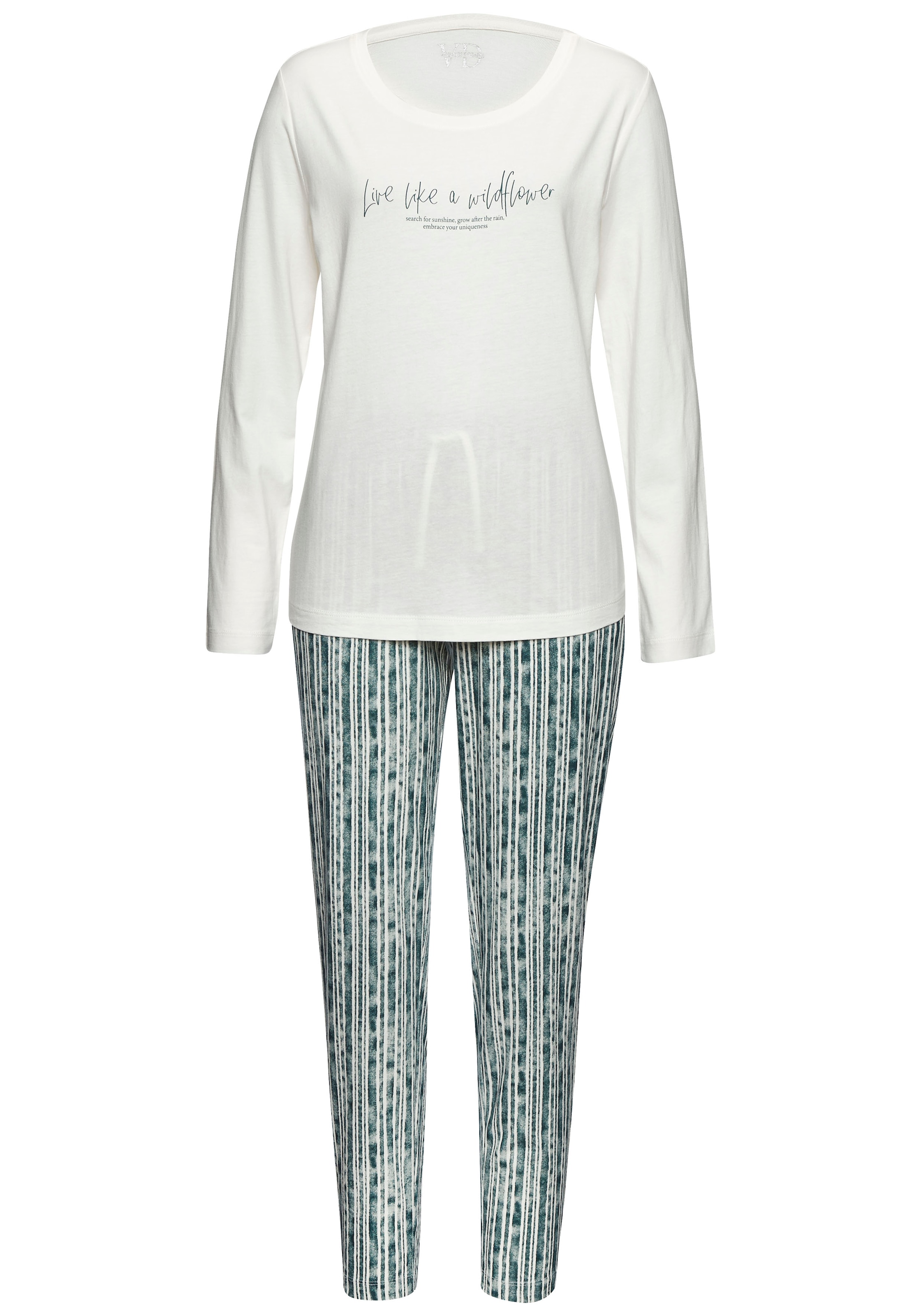 Vivance Dreams Pyjama Set, 2 tlg. Mit schönem Muster