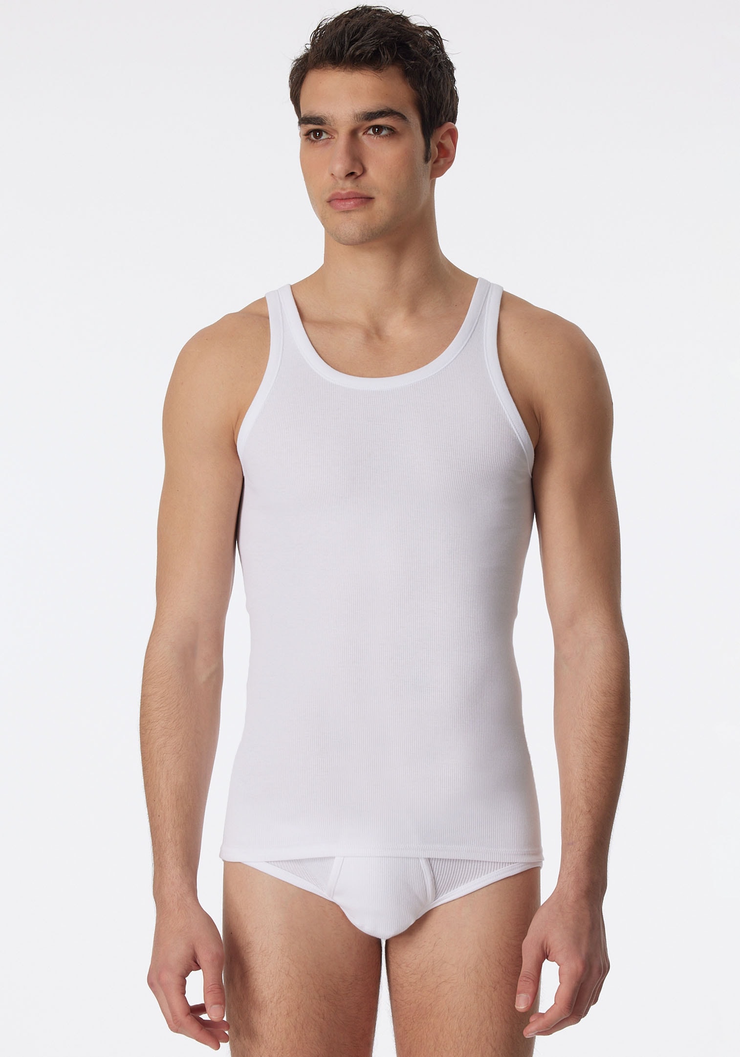 Schiesser Unterhemd »Original Classics« 3er-Pack,  mit Markenlabel