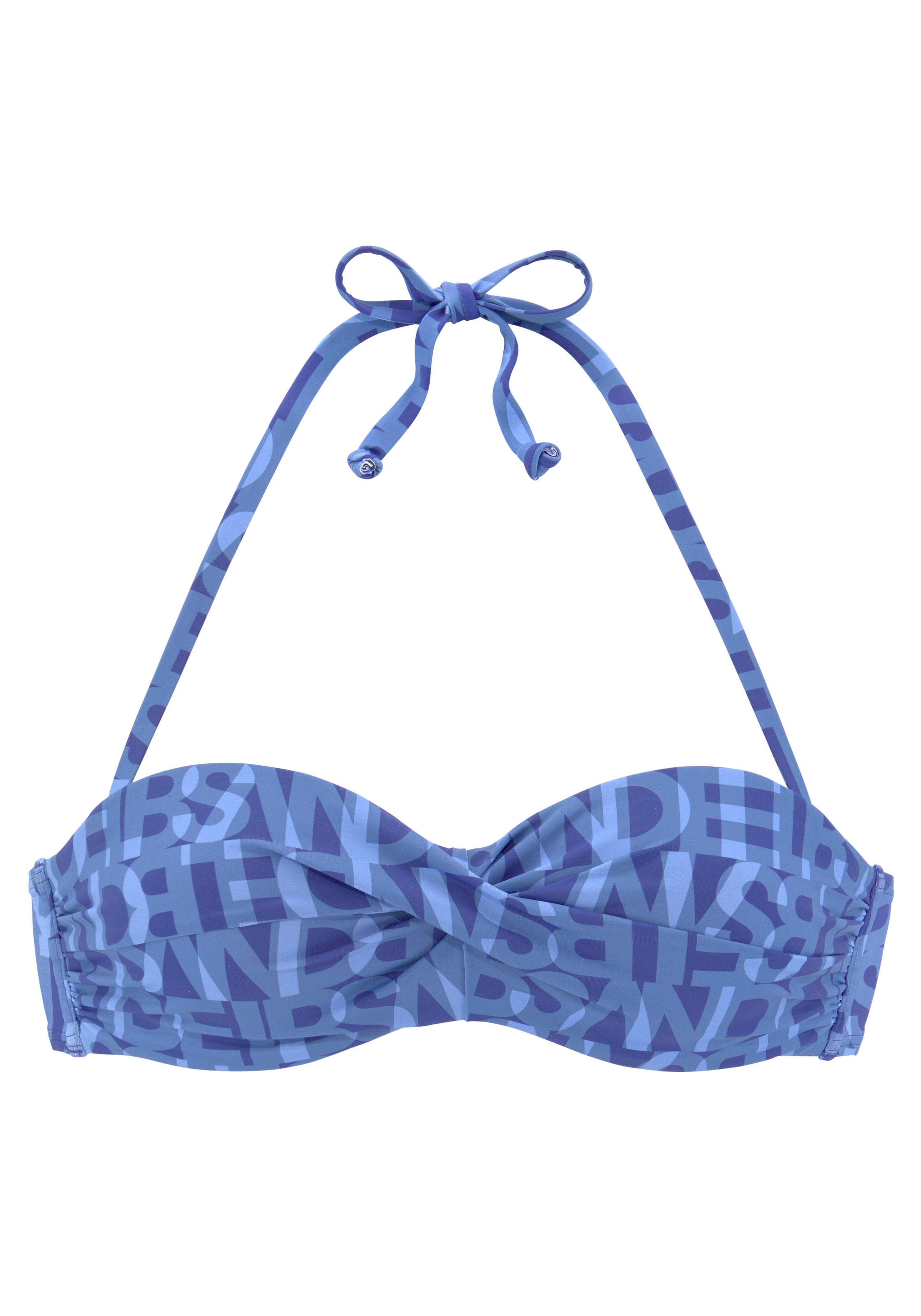 Elbsand Bügel-Bandeau-Bikini-Top »Letra«, mit tollem Wording