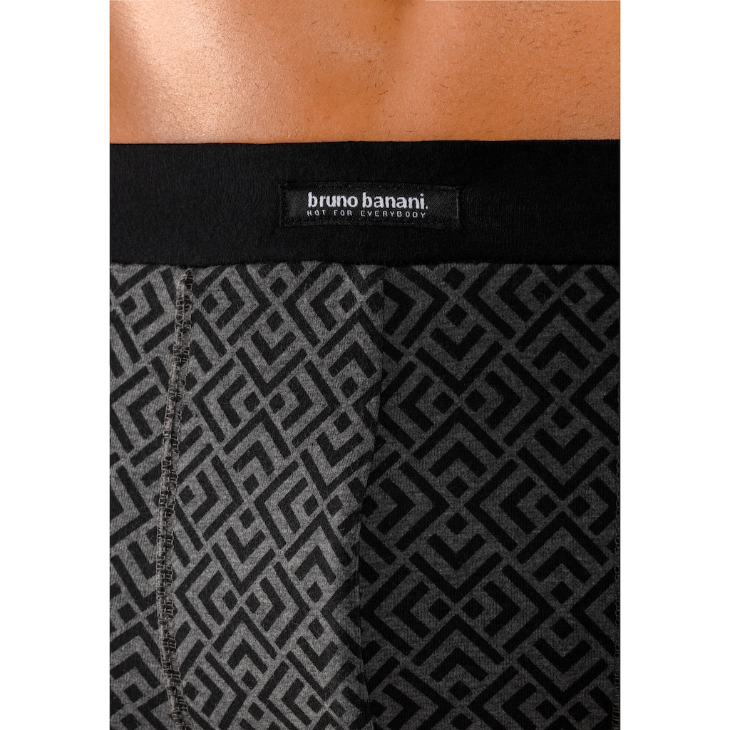 Bruno Banani Boxer »Boxershorts für Herren«, (Packung, 3 St.), 1x mit modischem Druck